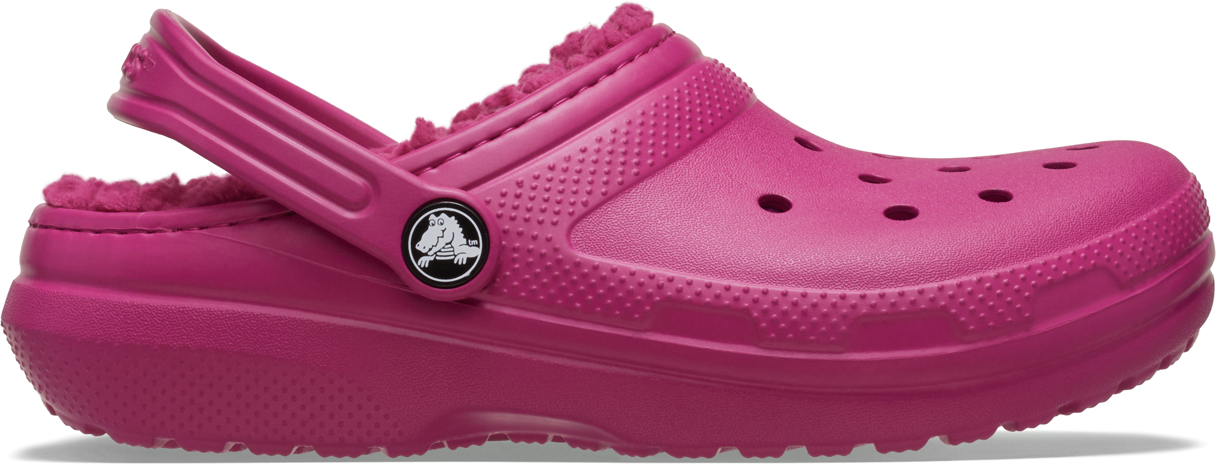 Crocs  Classic Lined Clog K  girls's Children's Clogs (Shoes) in Pink