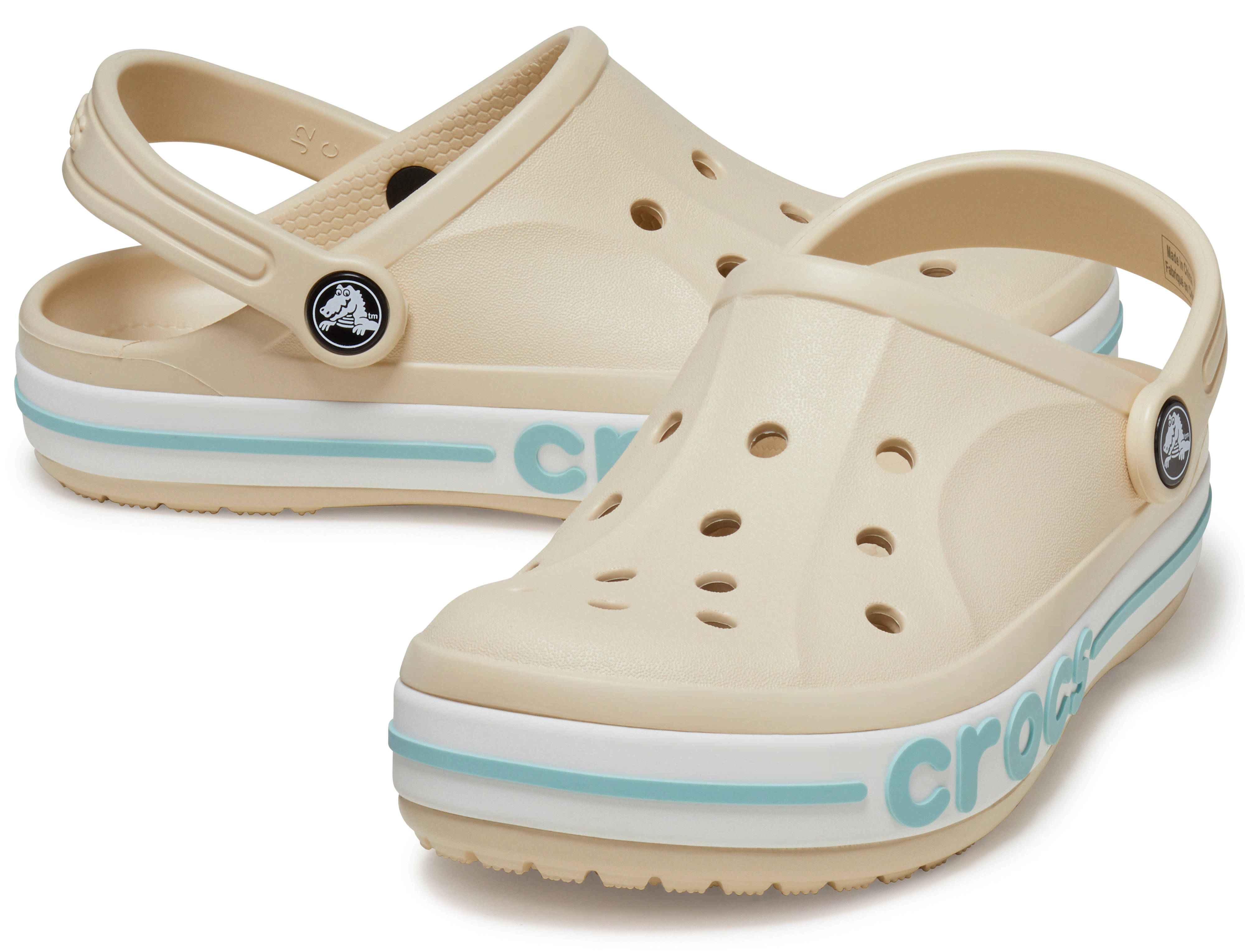 [クロックス公式] クロッグ TODDLER BAYABAND CLOG キッズ、子供用、男の子、女の子 ホワイト/白 17.5cm 【14～17.5cm】バヤバンド クロッグ トドラー