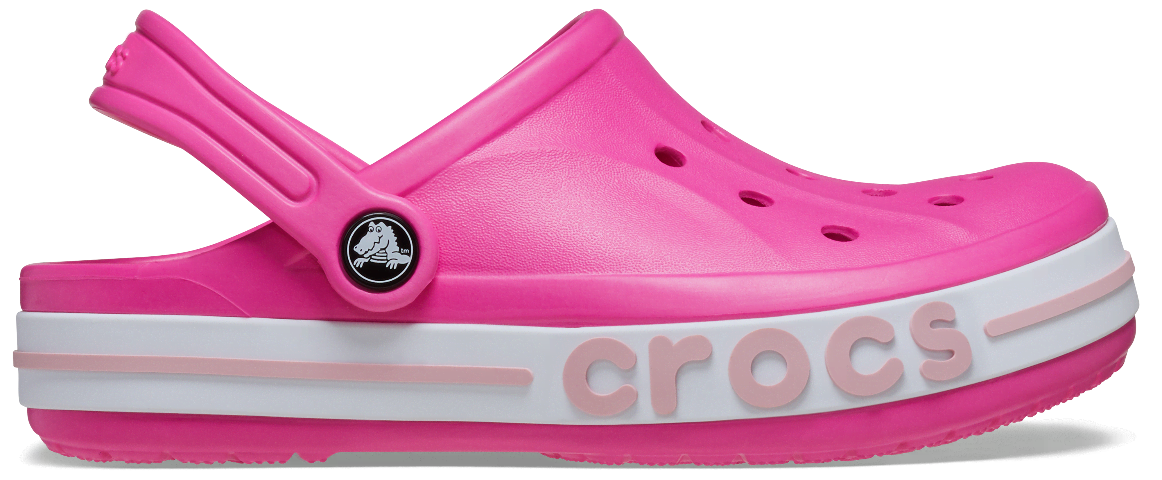 Crocs | Kids | Toddler Bayaband | Clogs | Electric Pink / Petal Pink | C4