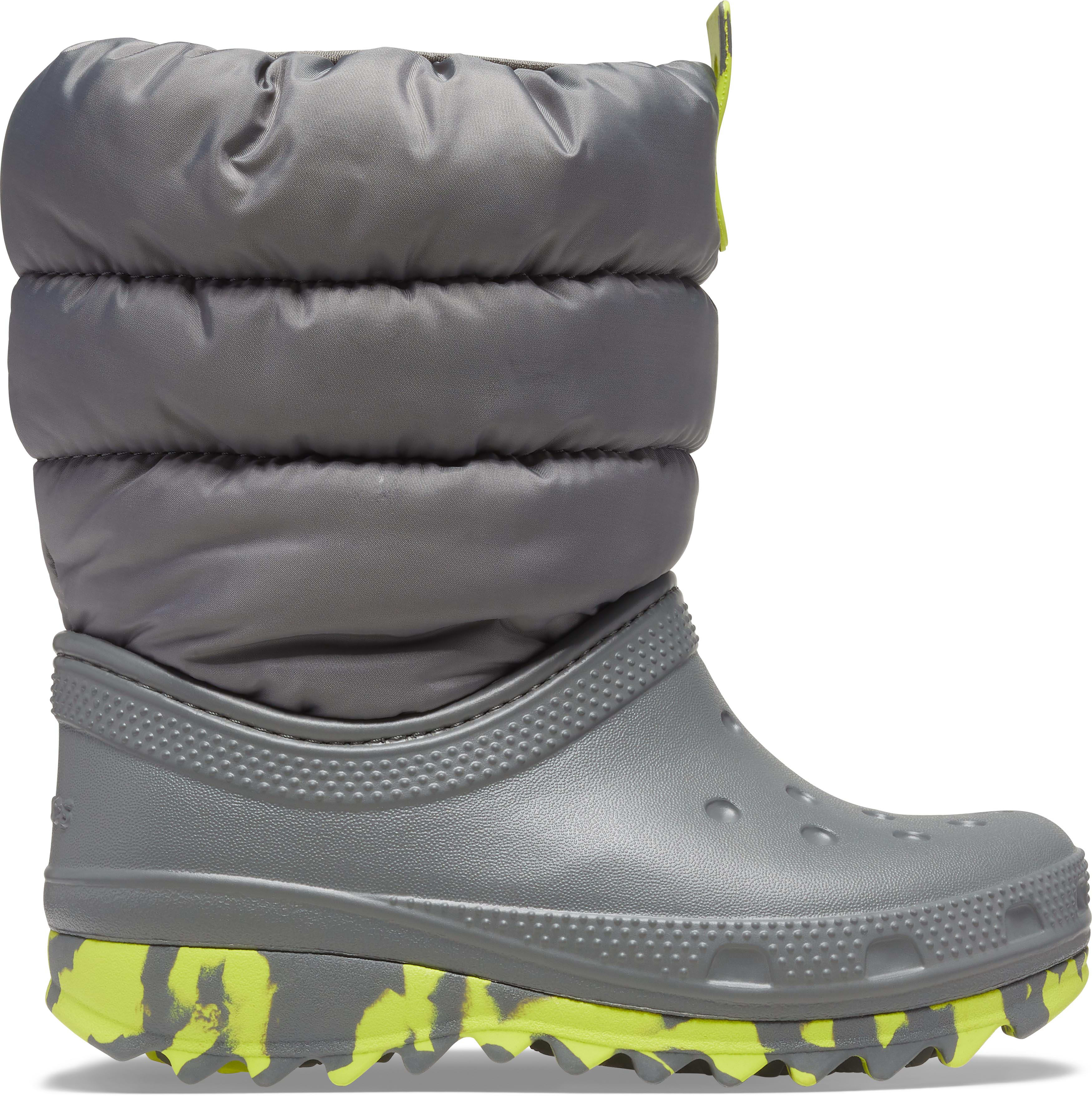 Crocs | Kids | Classic Neo Puff Boot | Boots | Slate Grey | J4