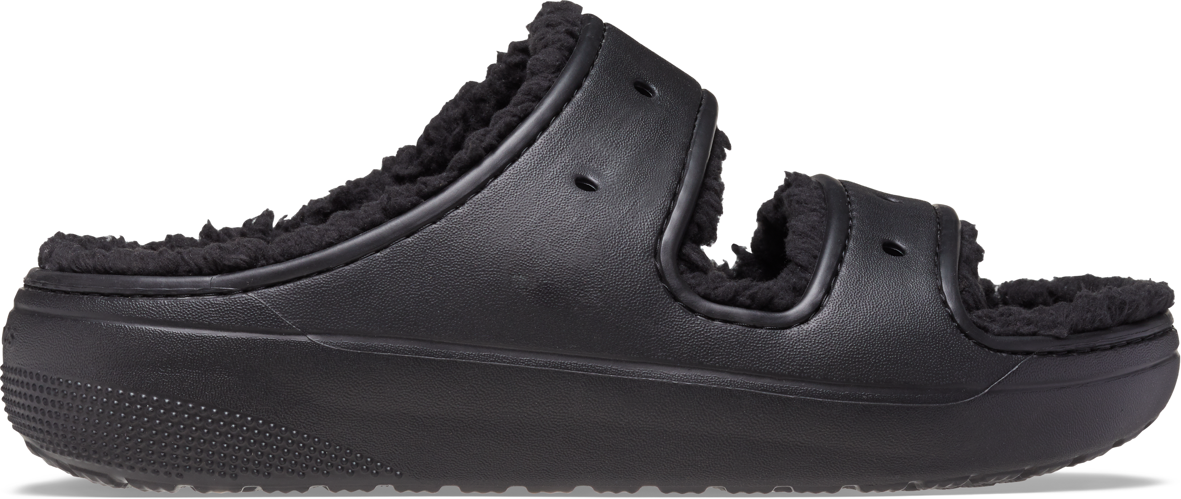 Crocs | Unisex | Classic Cozzzy | Sandals | Black / Black | W8/M7