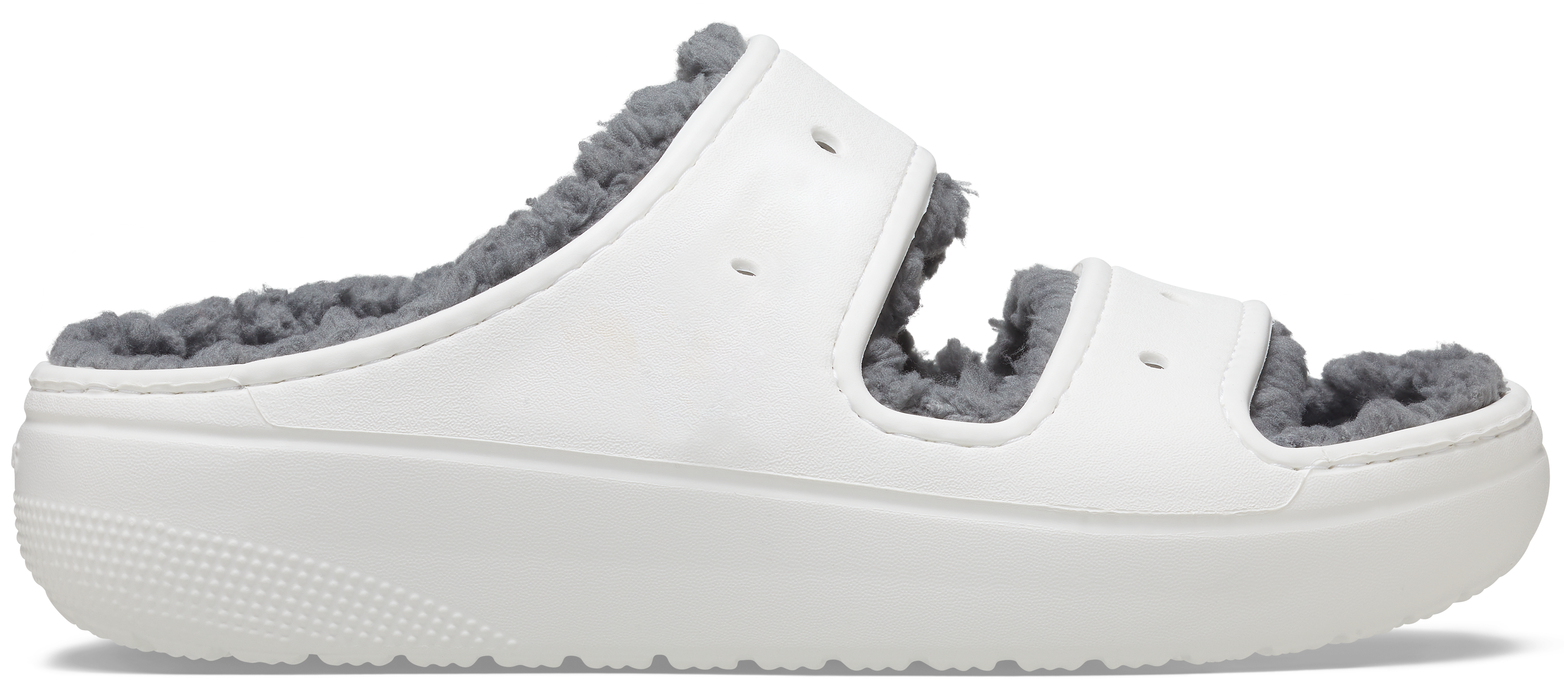 Crocs | Unisex | Classic Cozzzy | Sandals | White | W4/M3