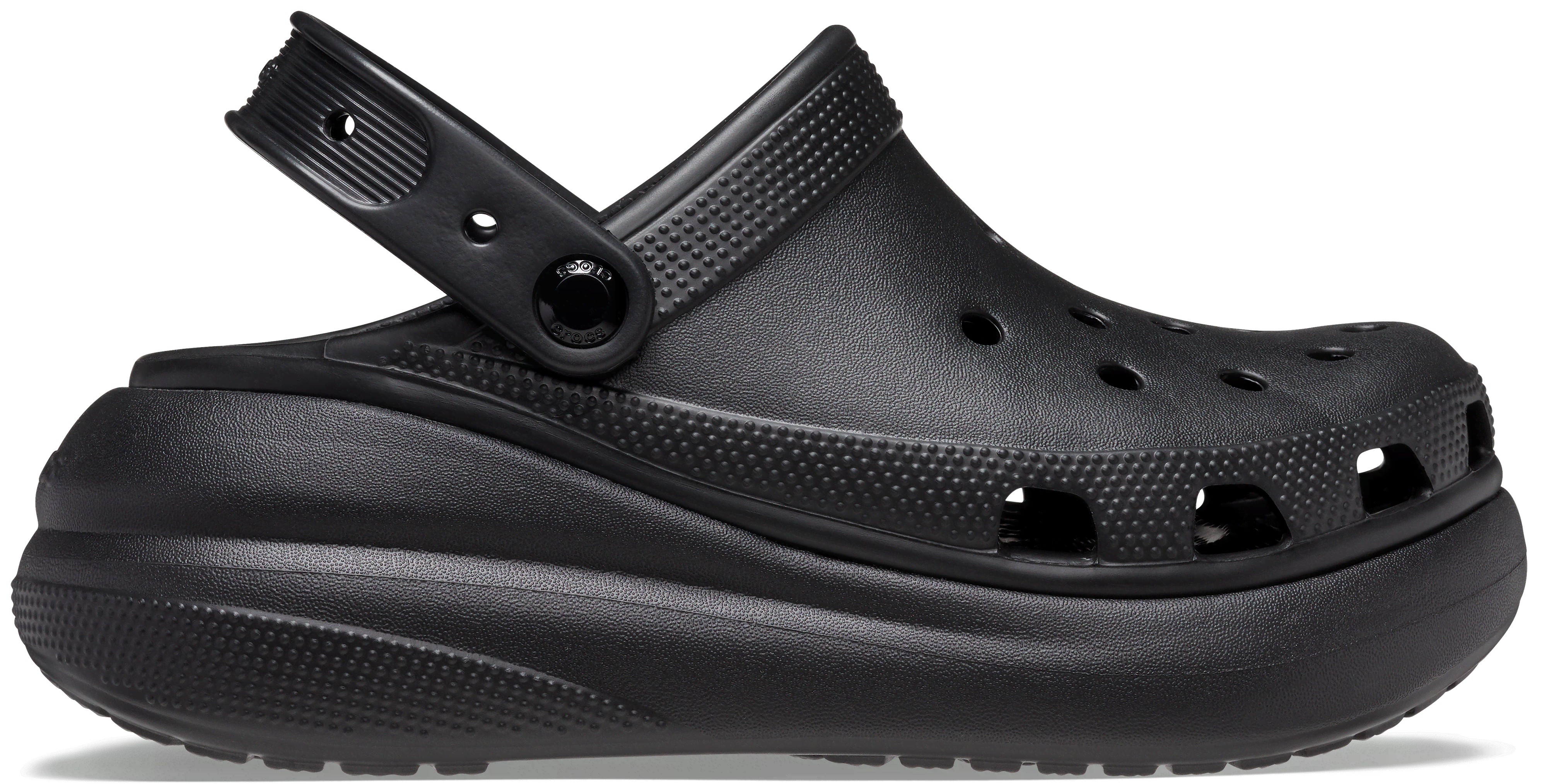 Women's Crocs 207521 Crush Clog Sandals, Black / 7 / 4E