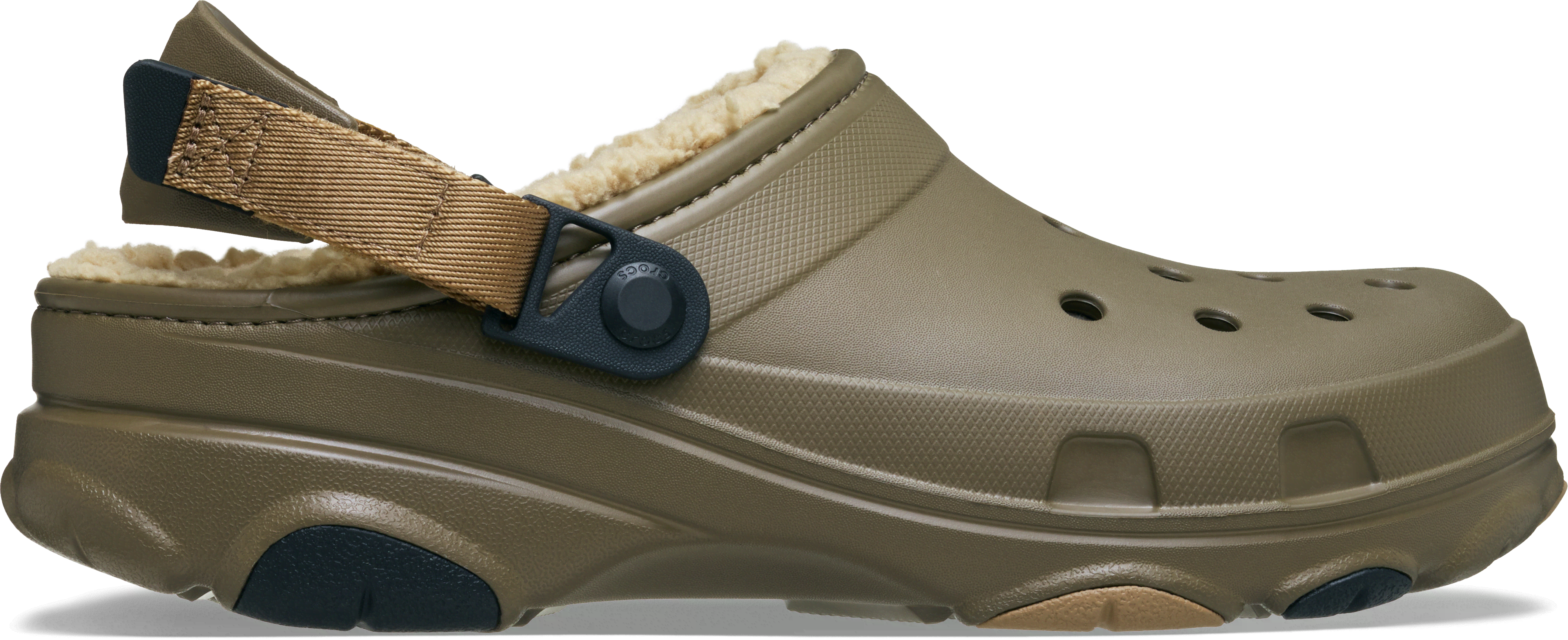 Crocs Clog Men Flip-Flops and Sandals - Brown - Size M10 | W11 - Rubber