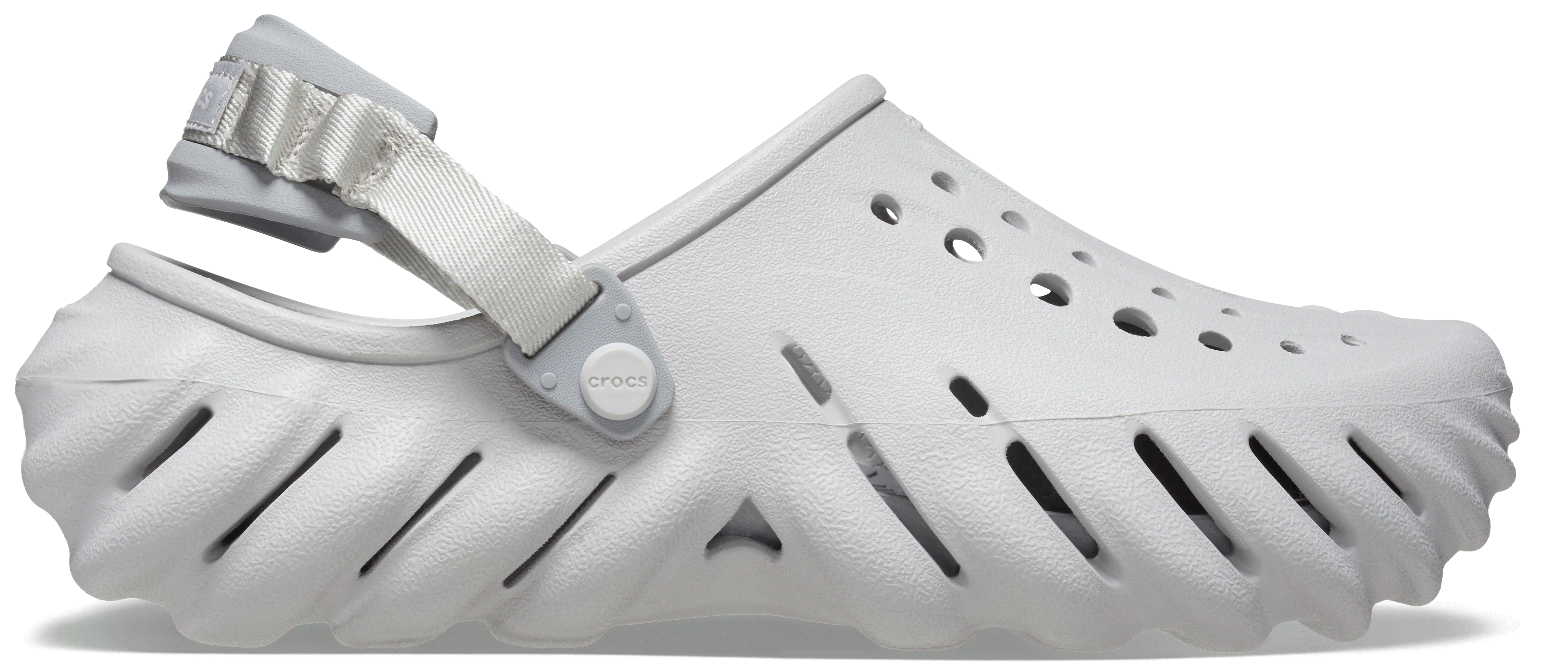 Crocs Unisex Light Grey Echo Clog In - Image 3