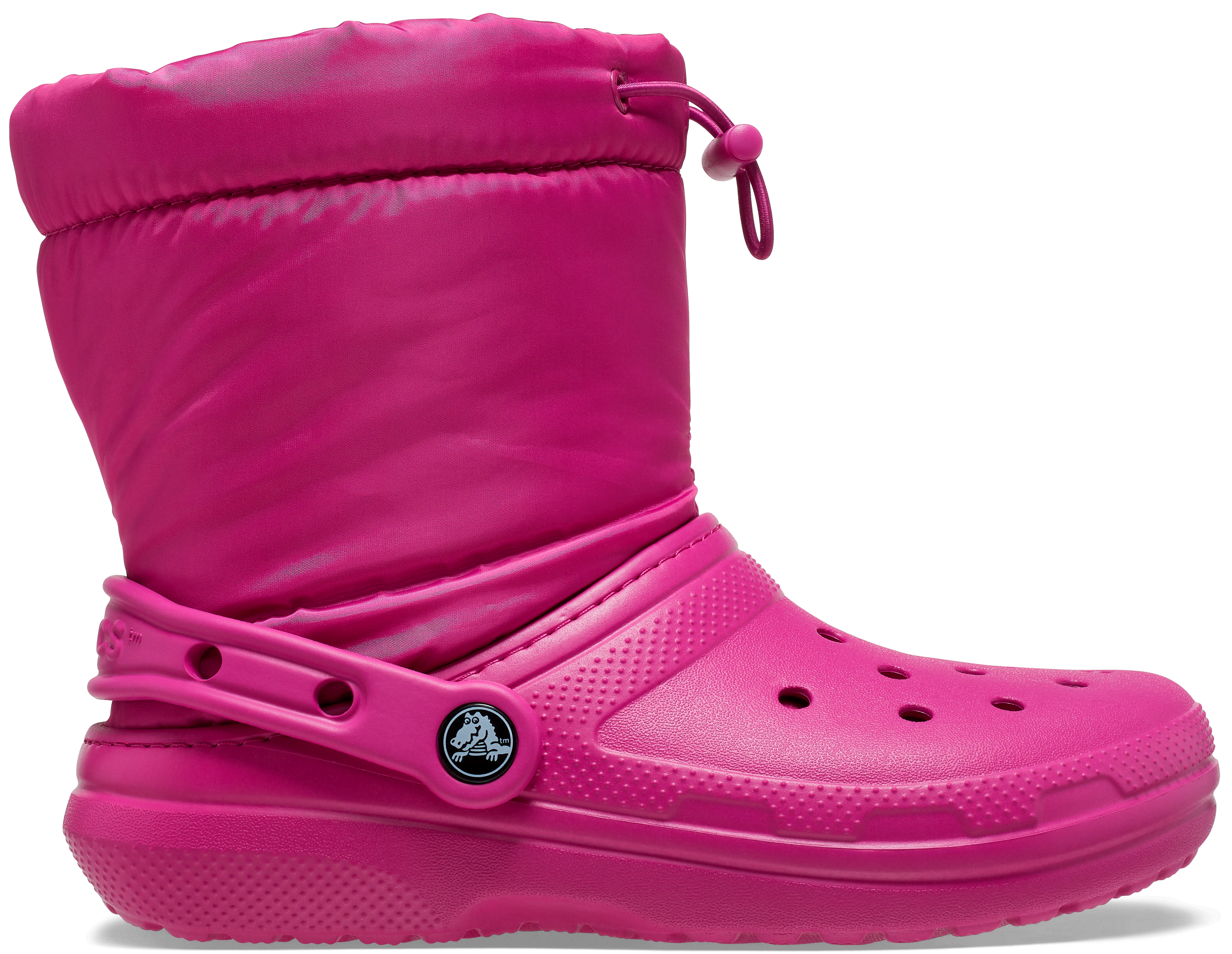 Crocs | Kids | Classic Lined Neo Puff Boot | Boots | Fuchsia Fun | J5