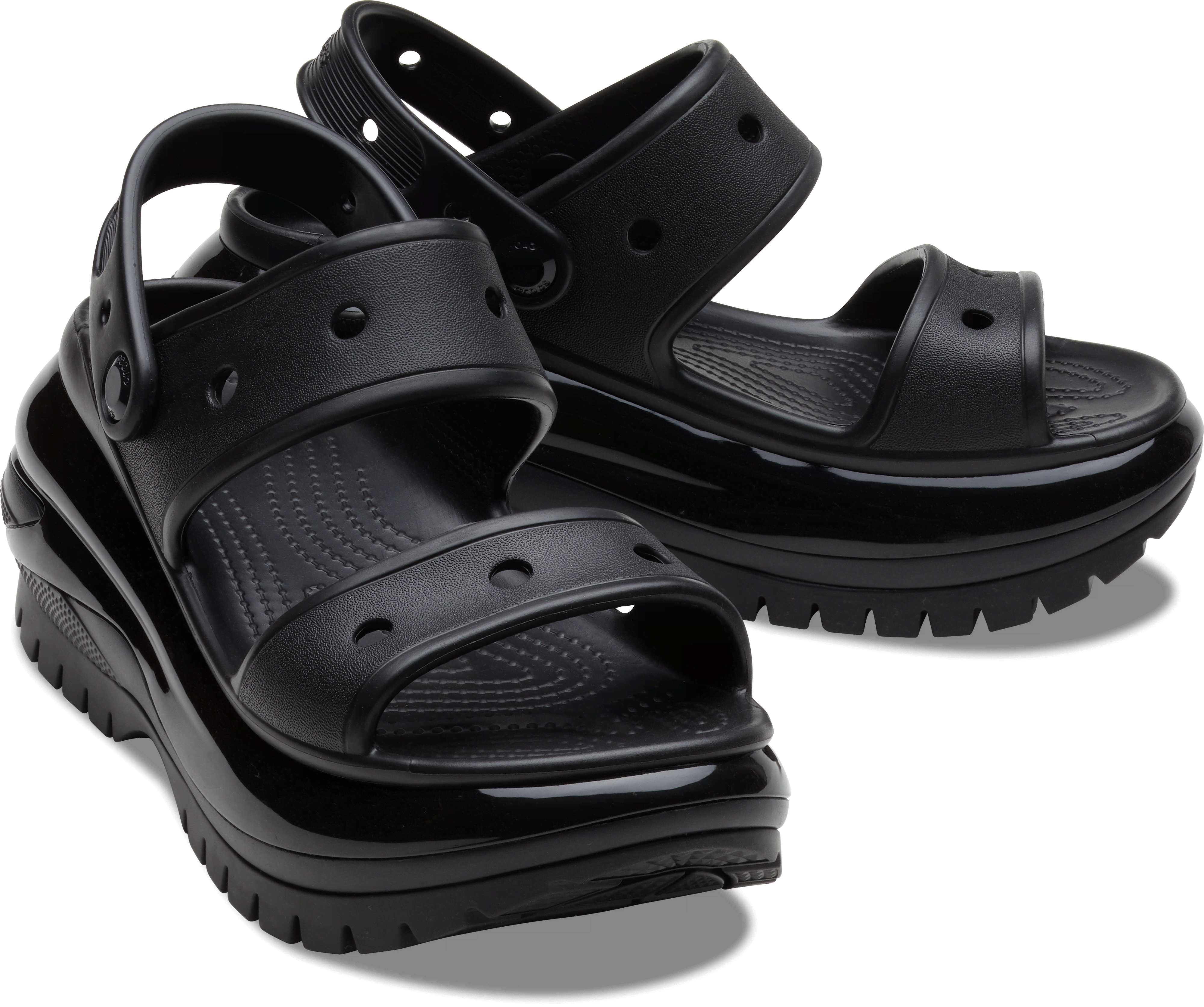 【最短当日出荷】 コレクション - サンダル メガ クラッシュ サンダル MEGA CRUSH SANDAL 〈色〉ブラック/黒 〈サイズ〉23cm 【男女兼用商品】 クラシック メガ クラッシュ ク