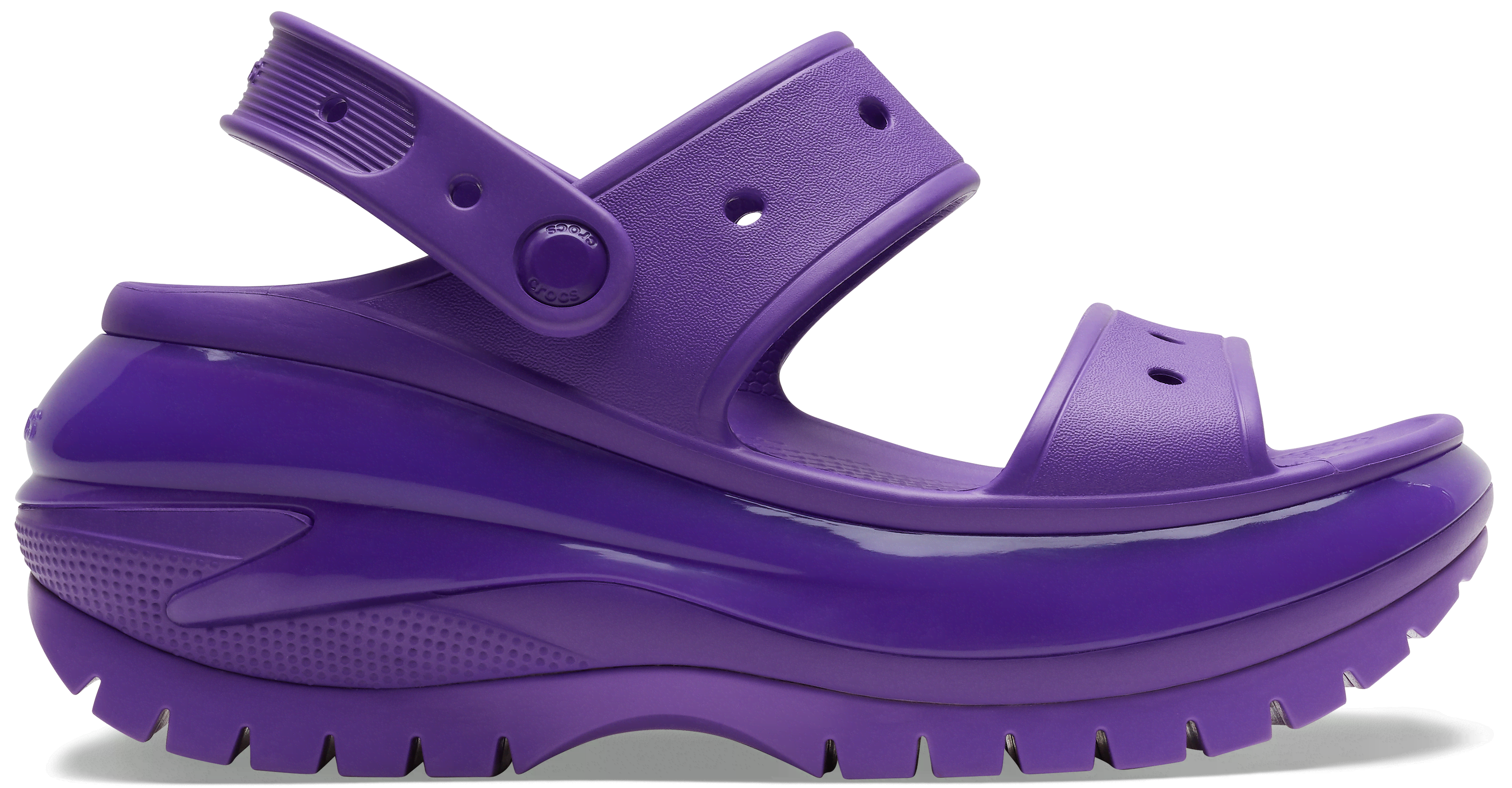Crocs | Unisex | Mega Crush | Sandals | Neon Purple | W7/M6