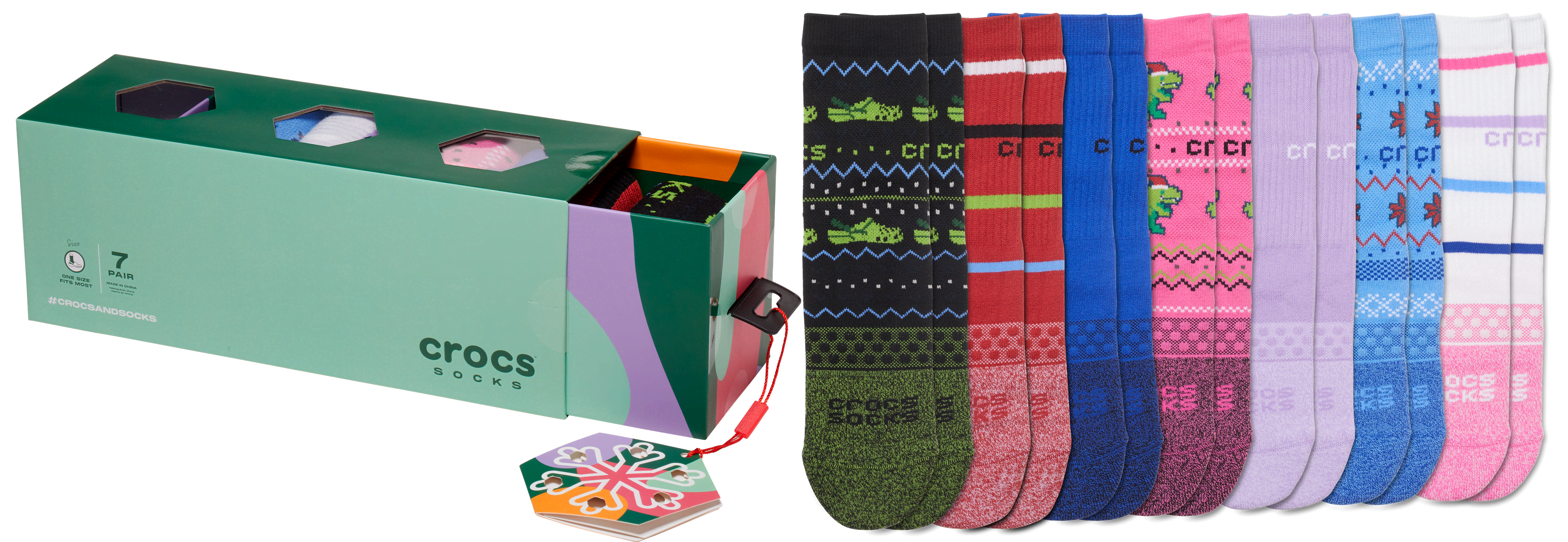Crocs | Kids | Crocs Socks Holiday Gift Set | Shoes | Multi | OSFA