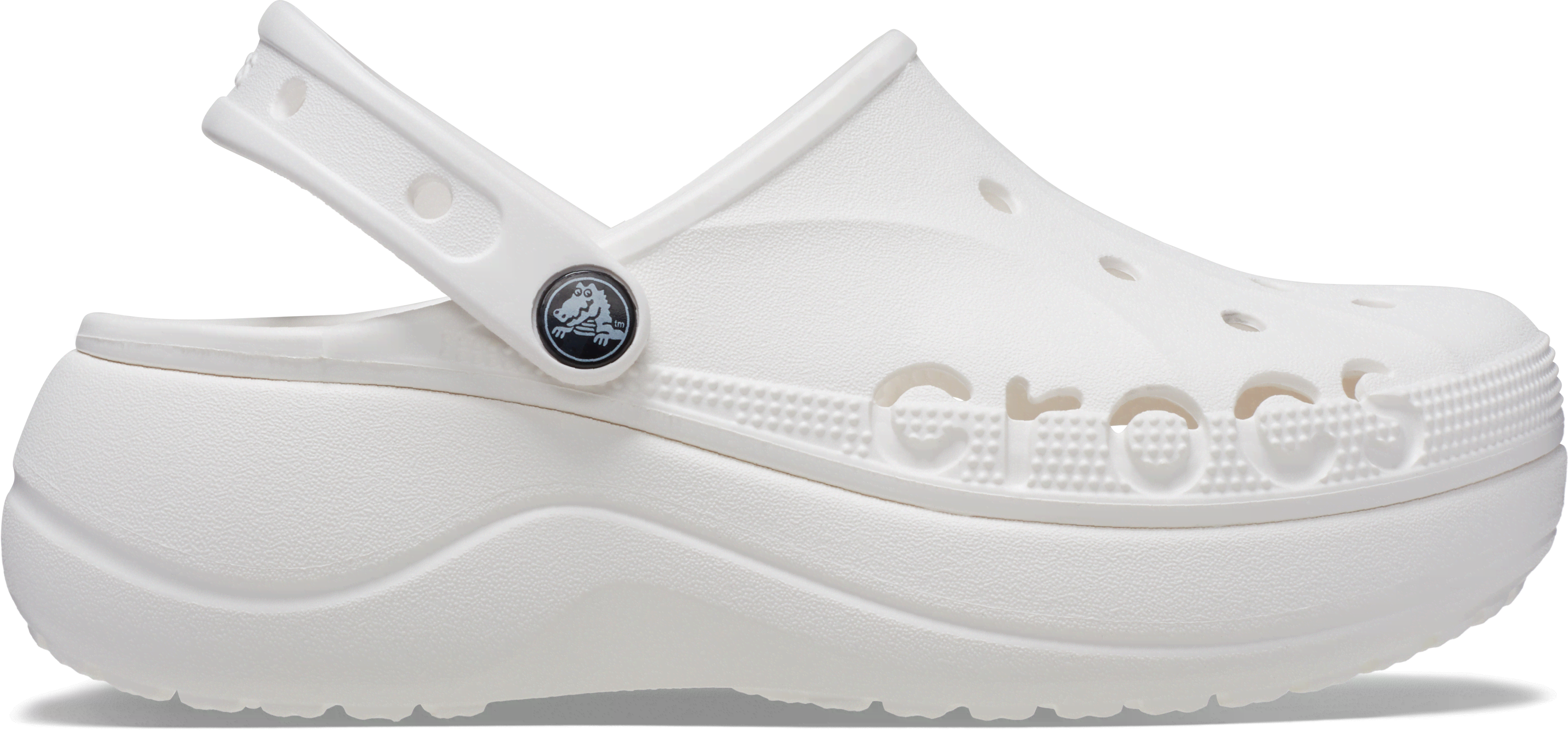 Crocs Women's White Baya Platform Clog in Size 8, Sports Direct - Image 2