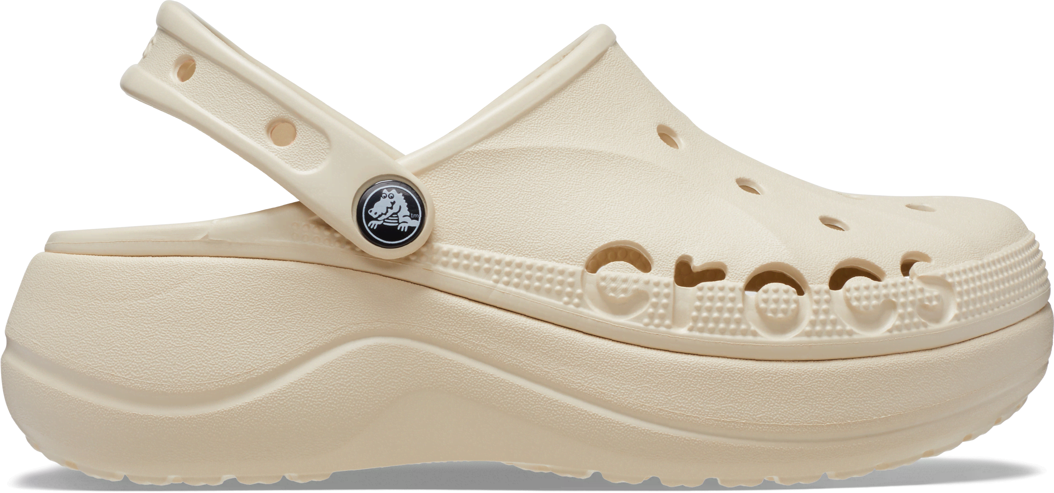 Crocs Baya Platform Clog Winter White  in Size 5