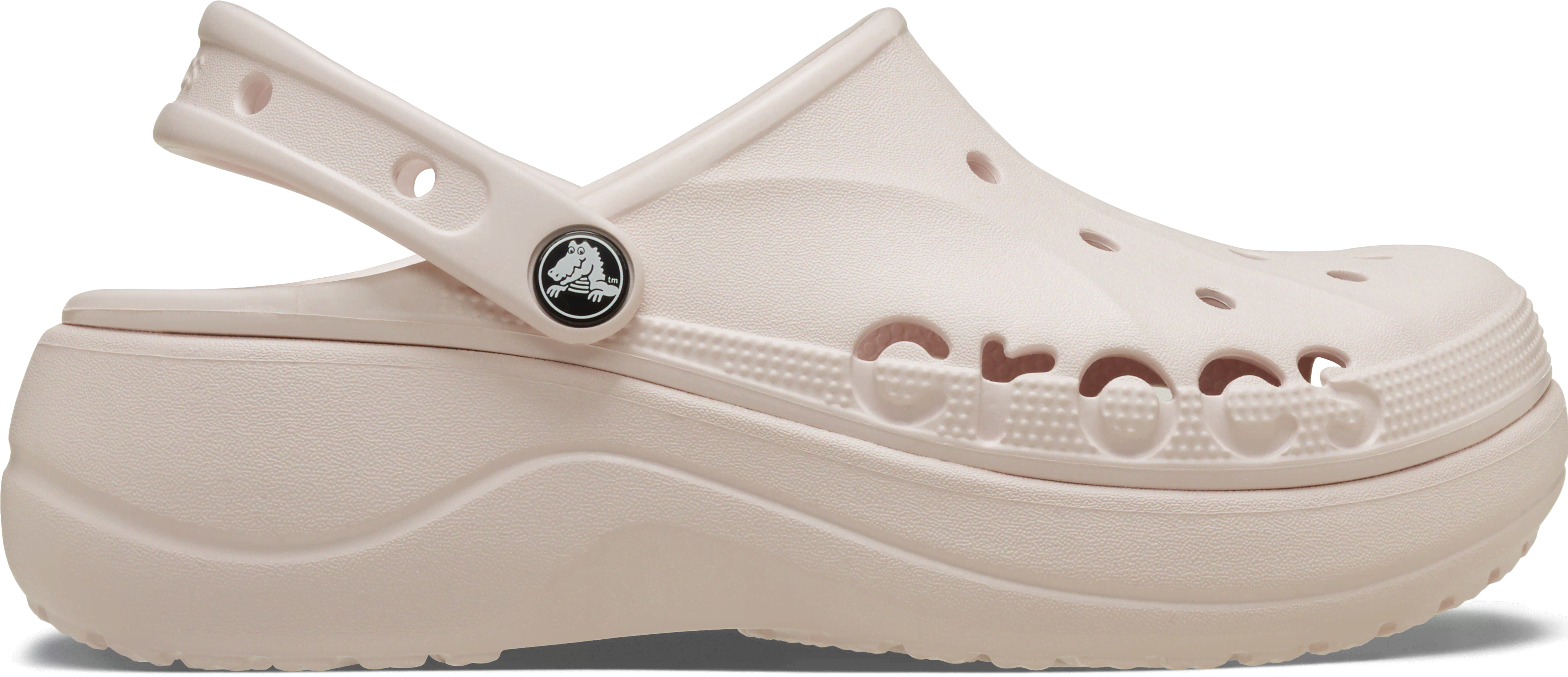 Crocs Baya Platform Clog Barely Pink  in Size 6