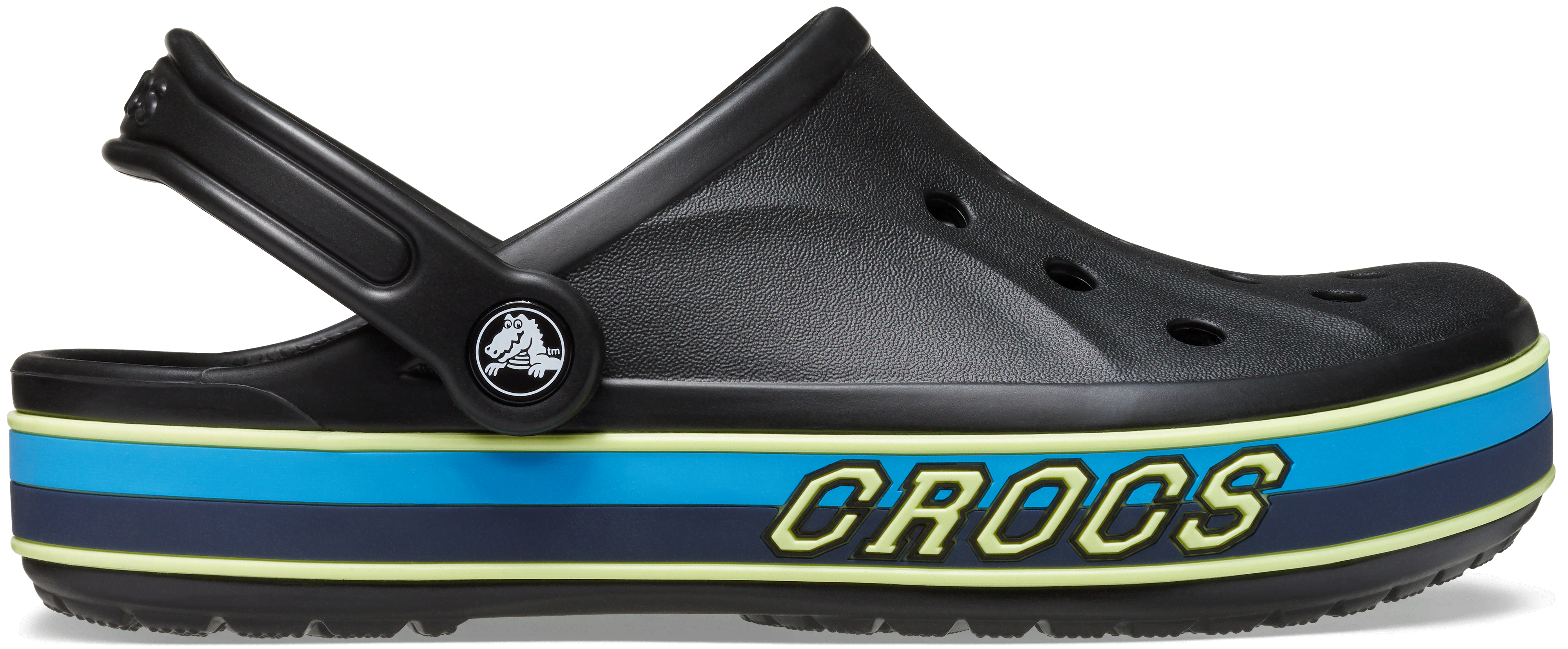 Crocs | Unisex | Bayaband Sport Band | Clogs | Black / Multi | W5/M4