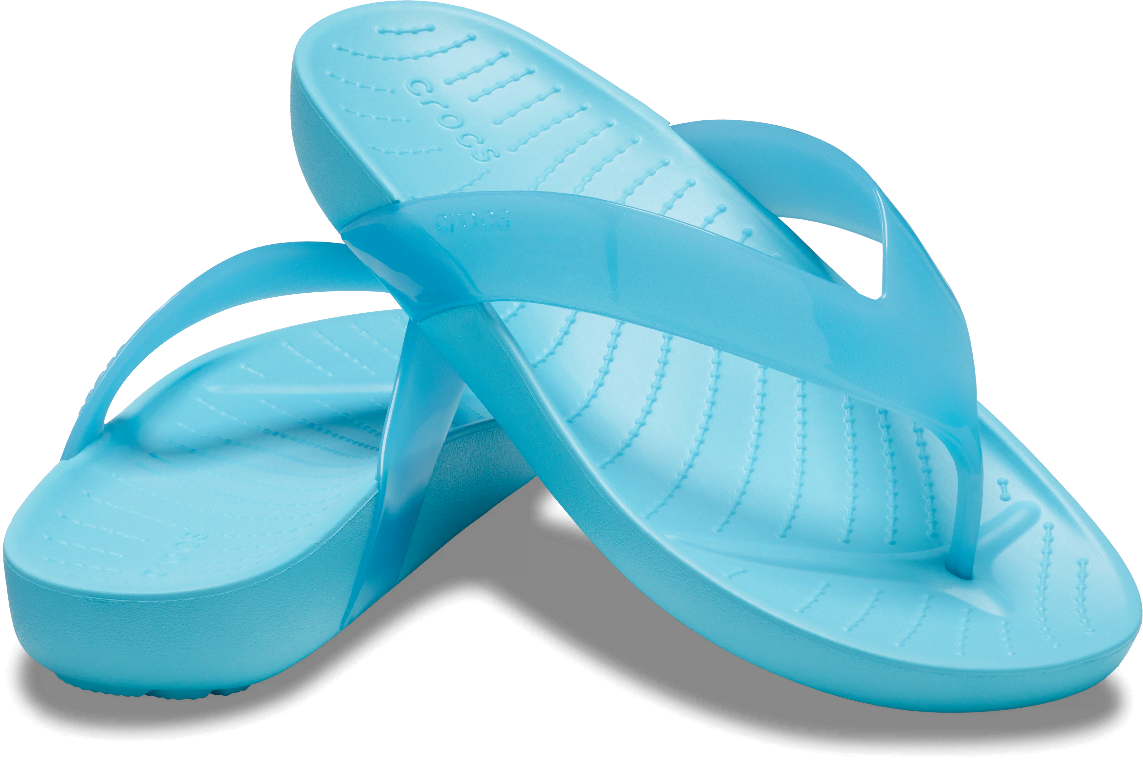 [�N���b�N�X����] �r�[�`�T���_�� CROCS SPLASH GLOSSY FLIP �����Y�A�j���p �u���[/�� 22cm �N���b�N�X �X�v���b�V�� �O���b�V�[ �t���b�v