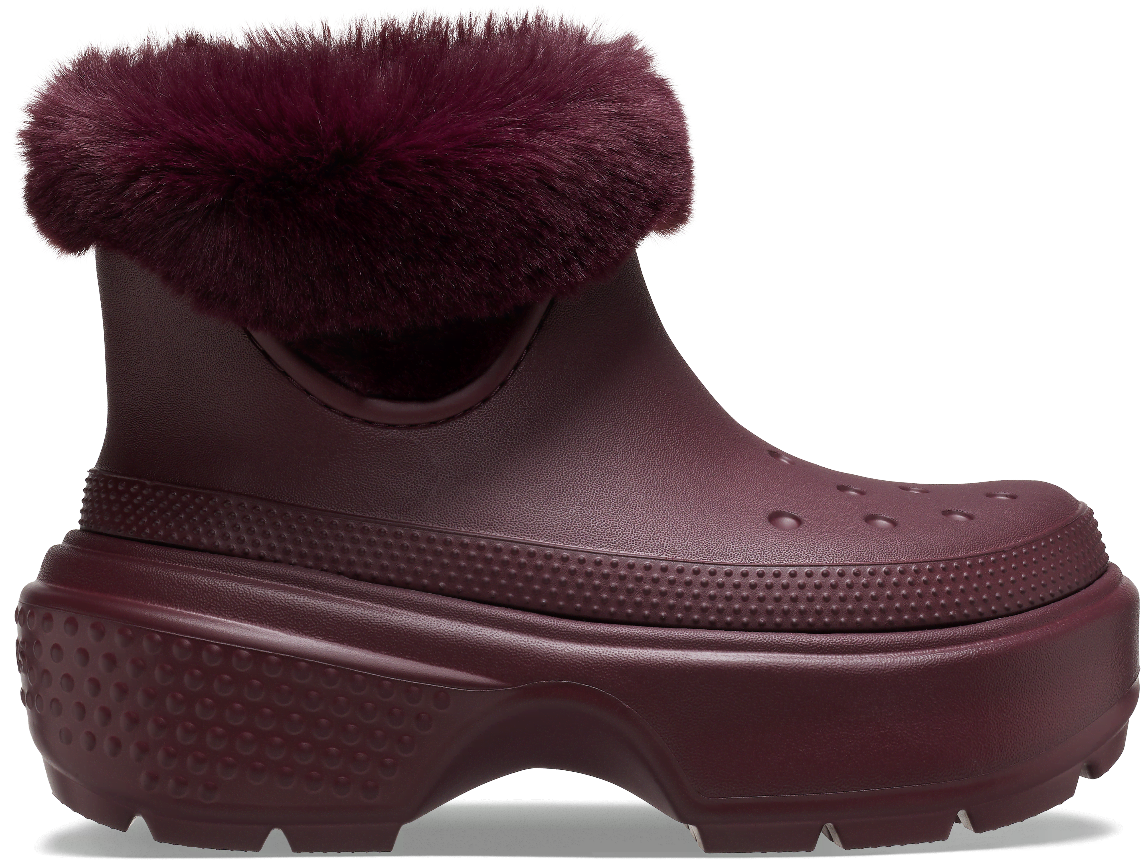 Crocs | Unisex | Stomp Lined Boot | Boots | Dark Cherry | W7/M6