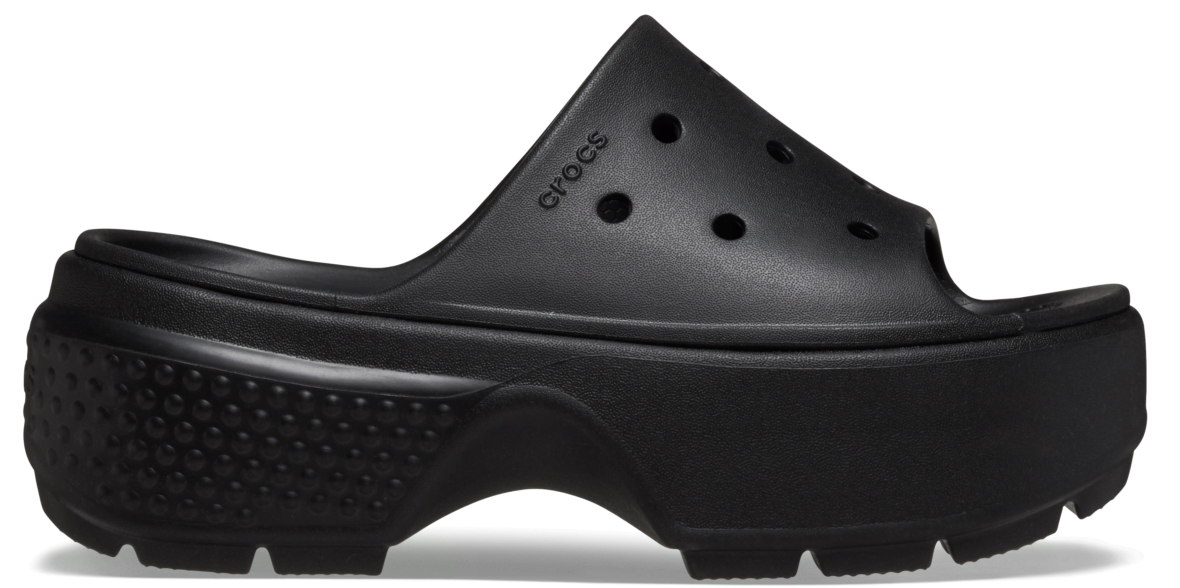 Crocs | Unisex | Stomp | Slides | Black | W6/M5