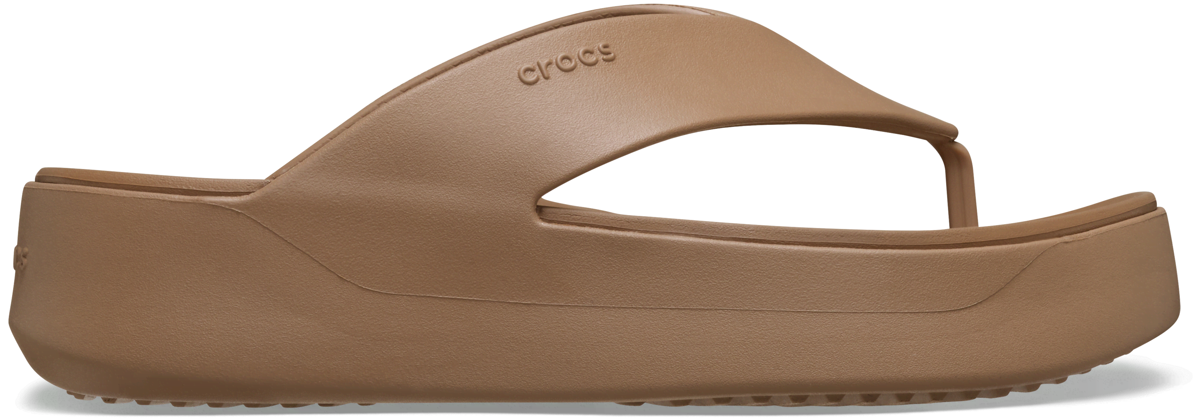 Crocs Getaway Platform Flip Milk Chocolate  in Size 5