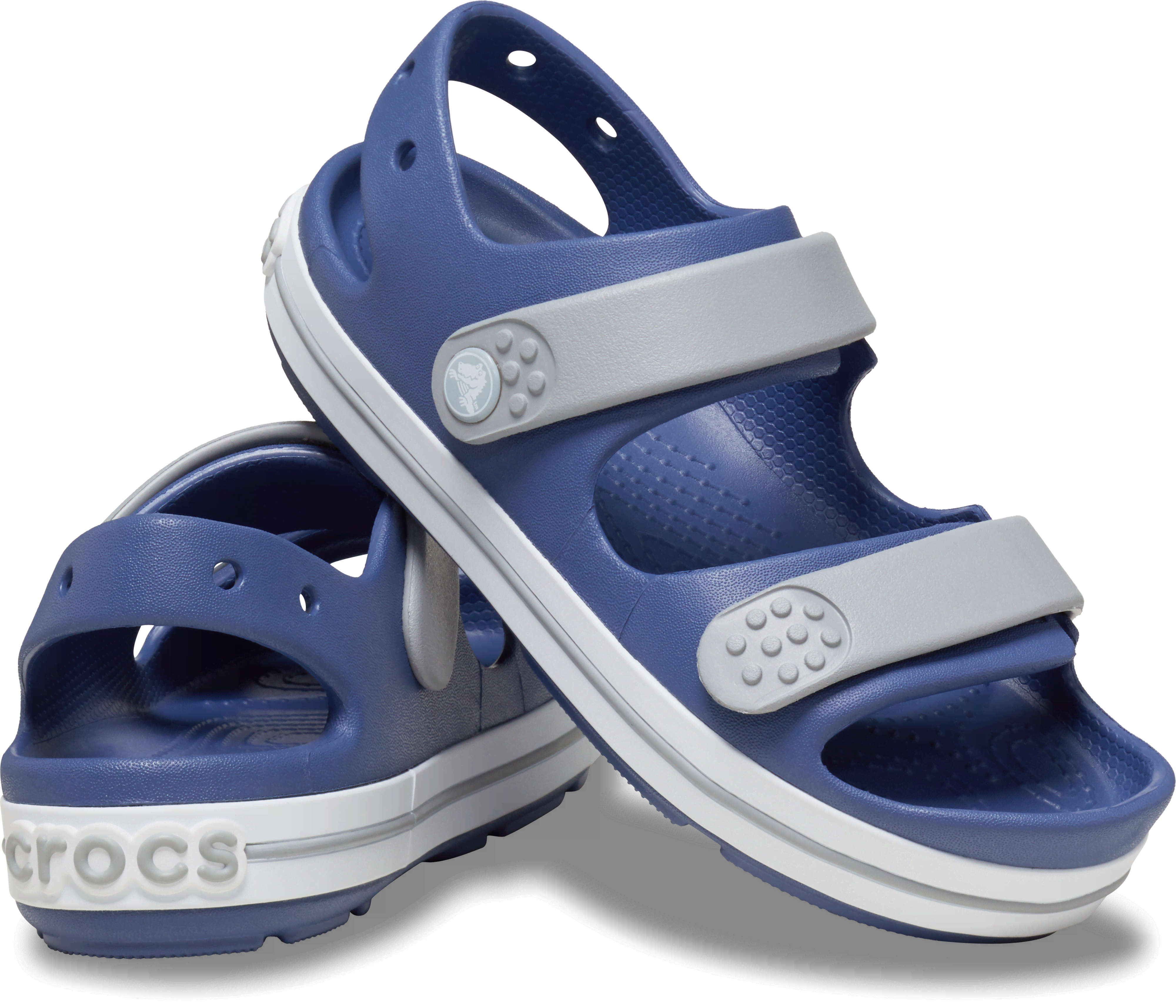 [�����å�������] ������� KIDS'CROCBAND��� CRUISER SANDAL ���å����Ҷ��ѡ��ˤλҡ����λ� �֥롼/�� 21cm ��18��21cm�ۥ��å� �����å��Х�ɏ�� ���롼���� �������