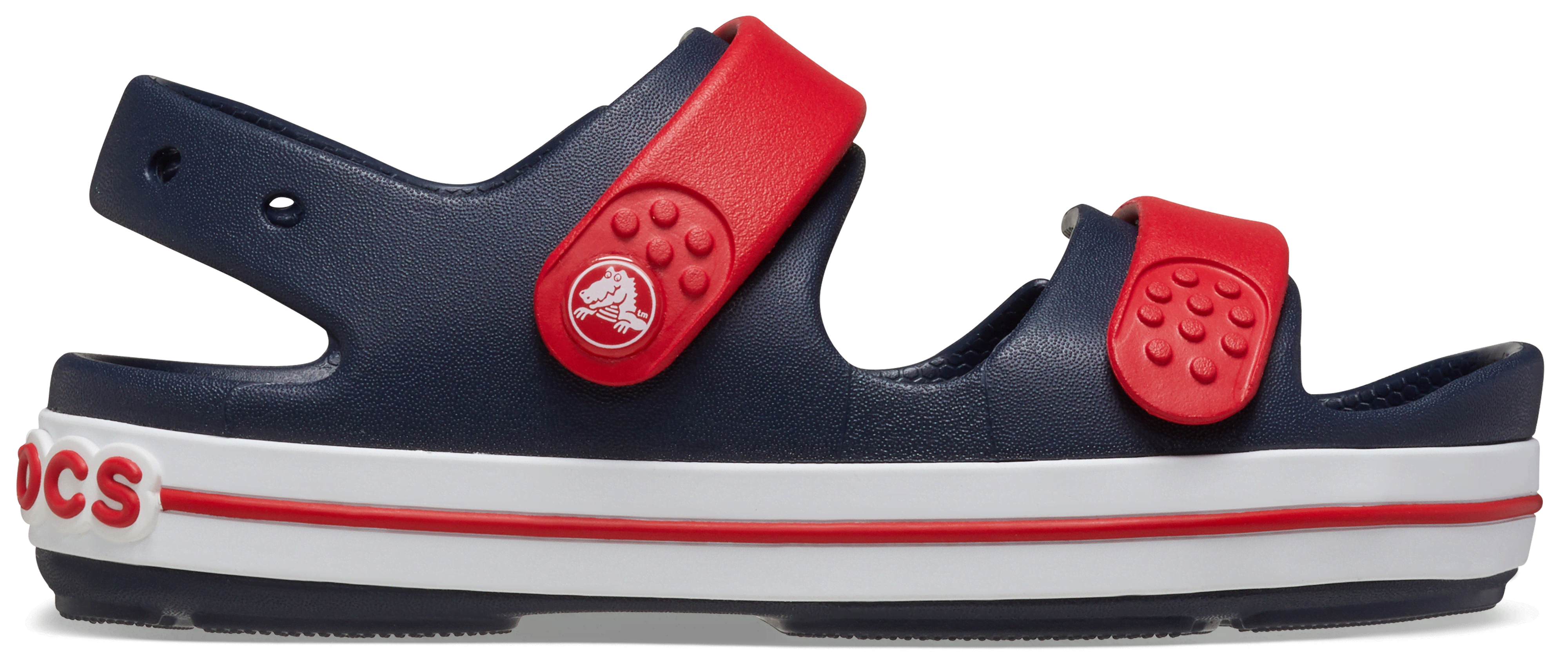 Crocs | Kids | Crocband™ Cruiser | Sandals | Navy / Varsity Red | C11