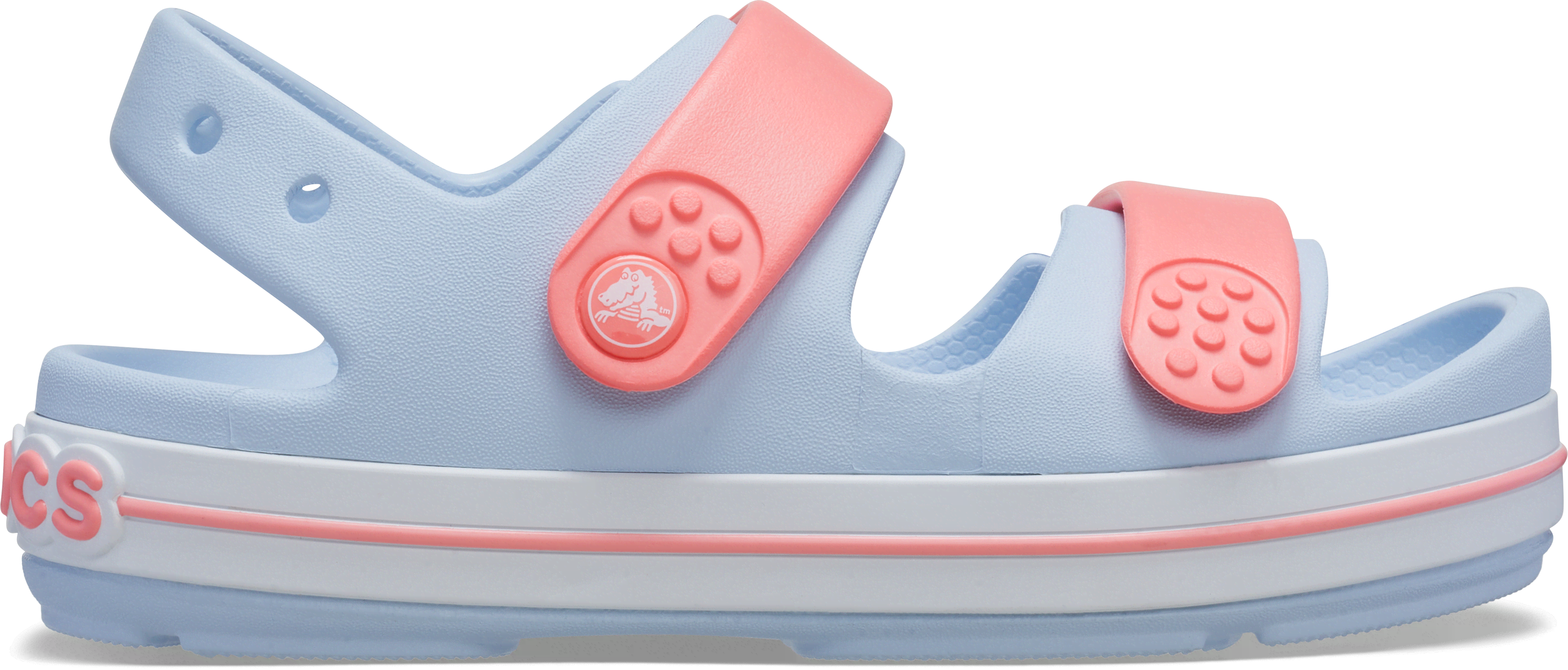 Crocs | Kids | Toddler Crocband™ Cruiser | Sandals | Blue Frost/Guava | C5