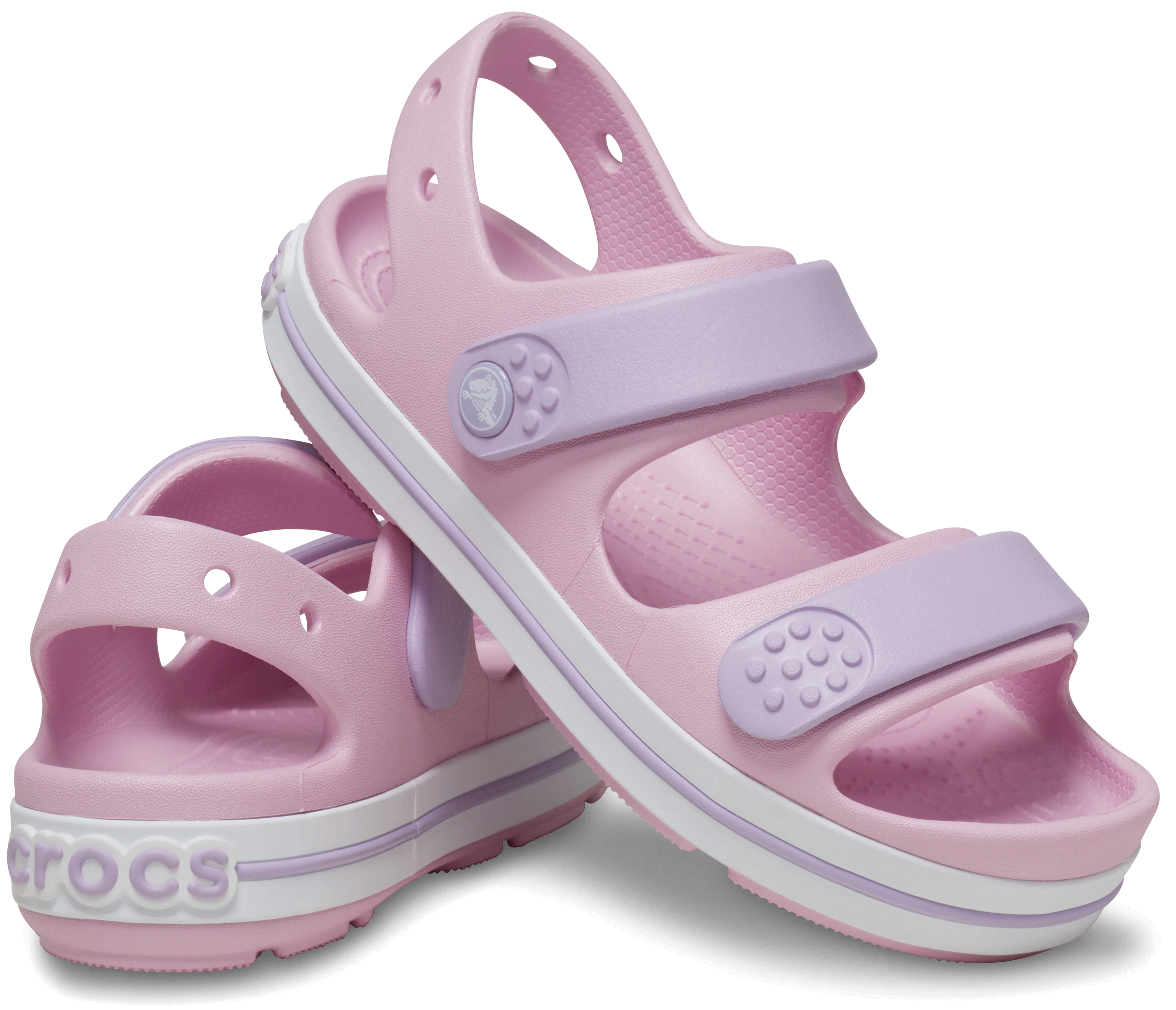 [クロックス公式] クロッグ TODDLERS' CROCBAND™ CRUISER SANDAL キッズ、子供用、男の子、女の子 ピンク 16.5cm 【14～17.5cm】トドラ..