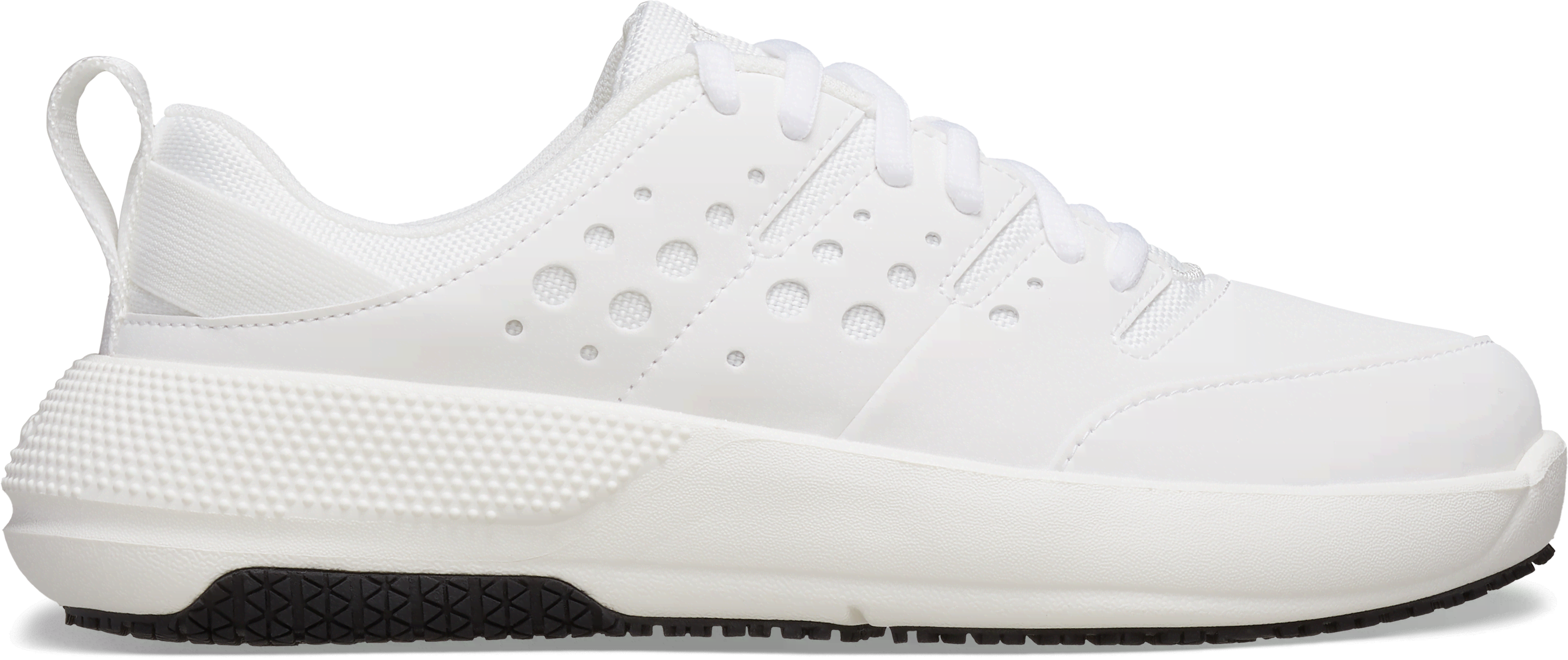 Shop Crocs | Women | On The Clock Slip Resistant Work Sneaker | Shoes | White / White | 9 In White/white