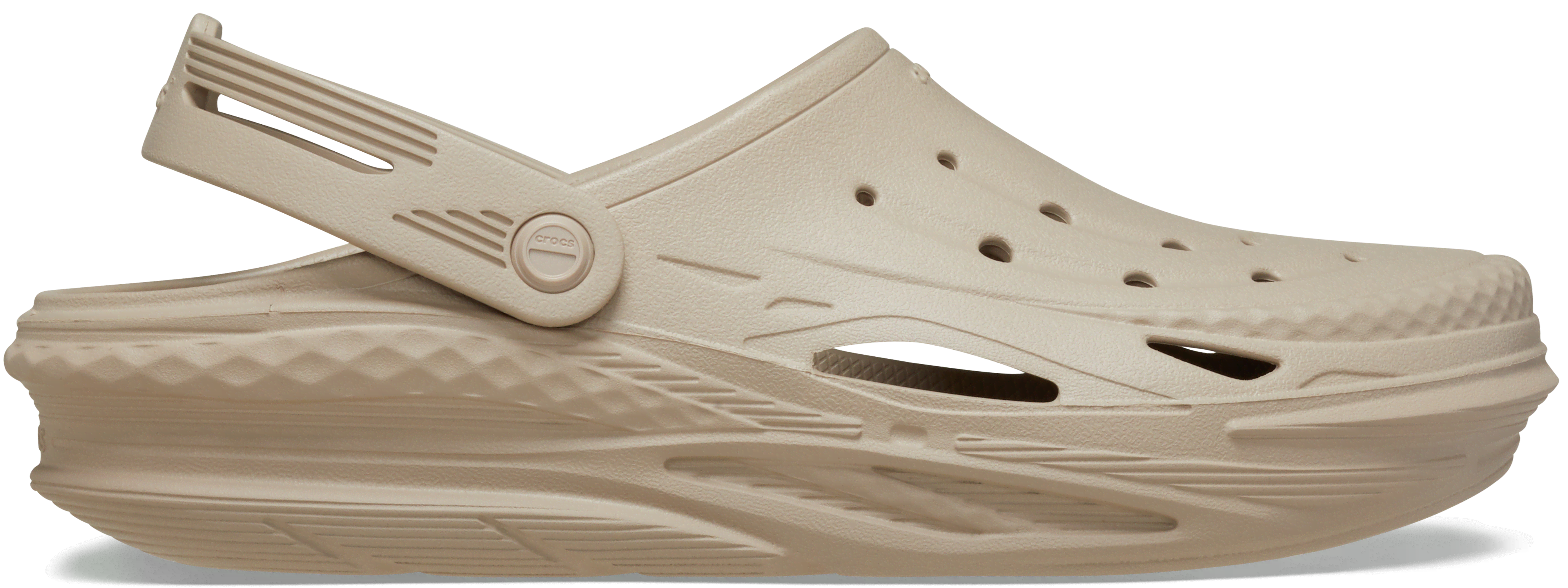 Crocs Off Grid Clog Cobblestone  in Women's Size 5 and Men's Size 4