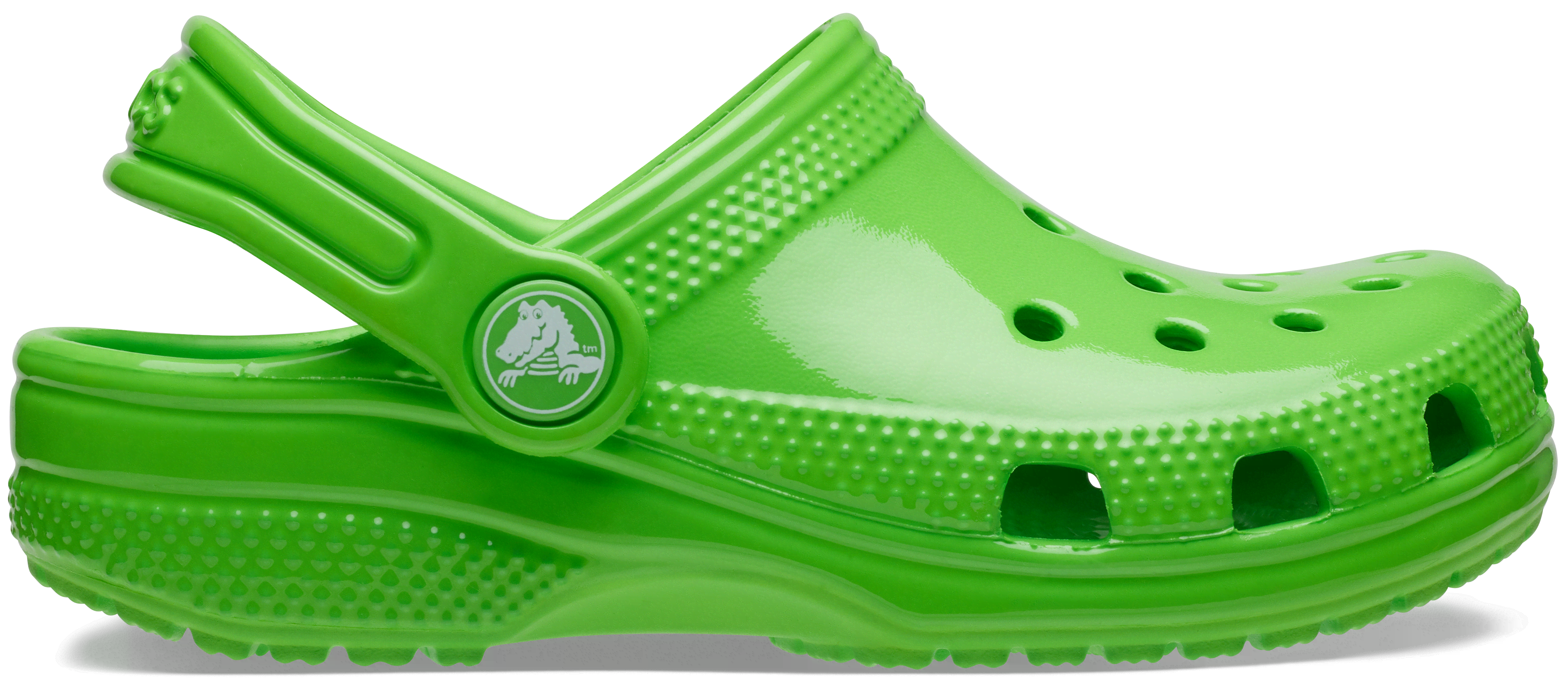 Crocs | Kids | Classic Neon Highlighter | Clogs | Green Slime | J2