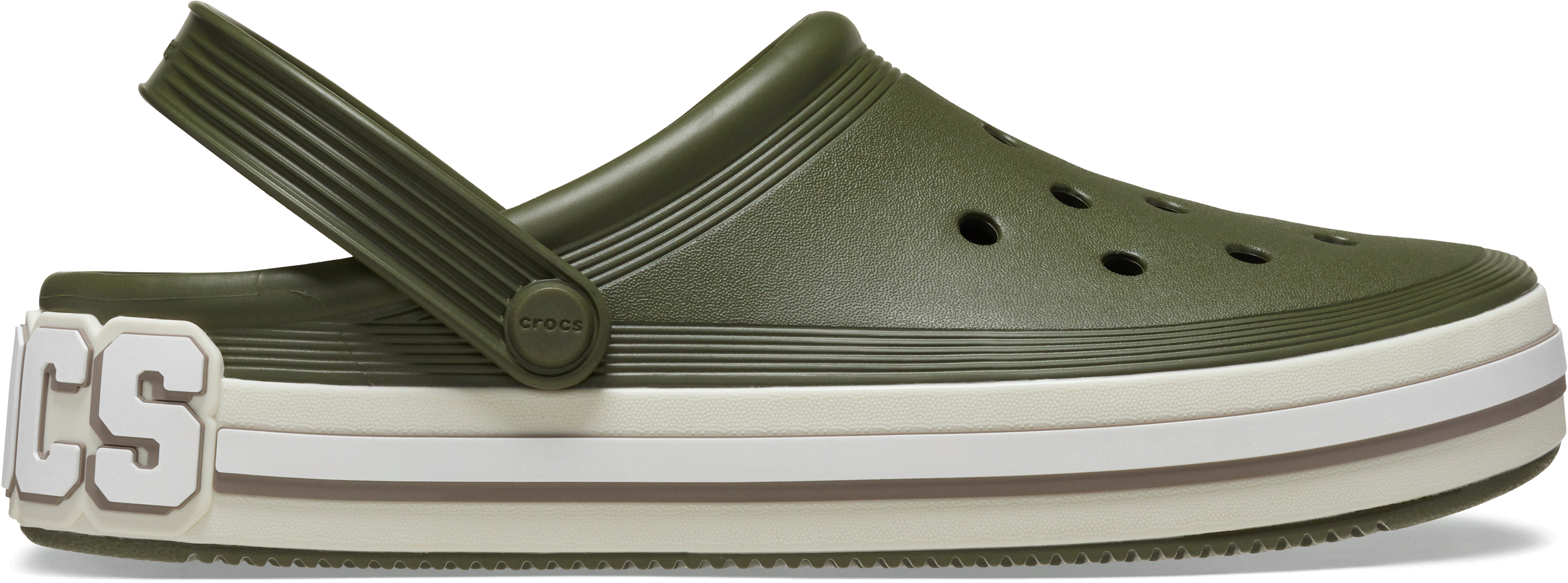 Crocs | Unisex | Off Court Logo | Clogs | Army Green | M11