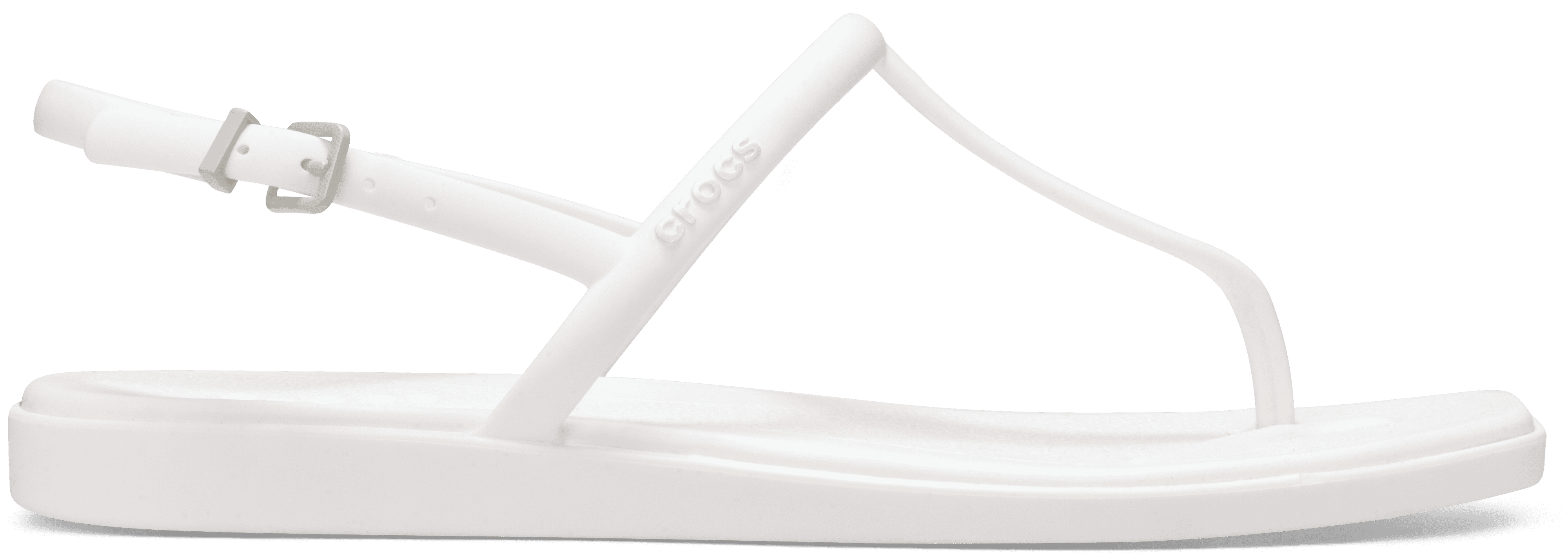 Crocs Womens Miami Thong Flip Chalk  in Size 8