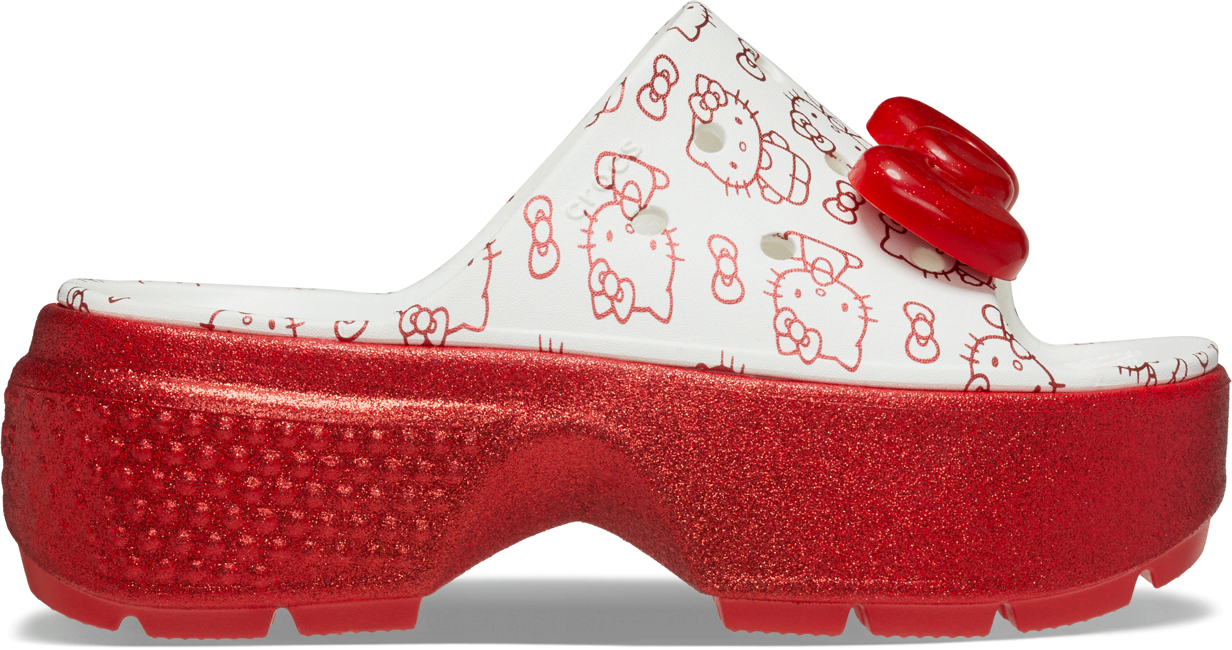 Crocs | Unisex | Hello Kitty Stomp | Slides | White | W6/M5