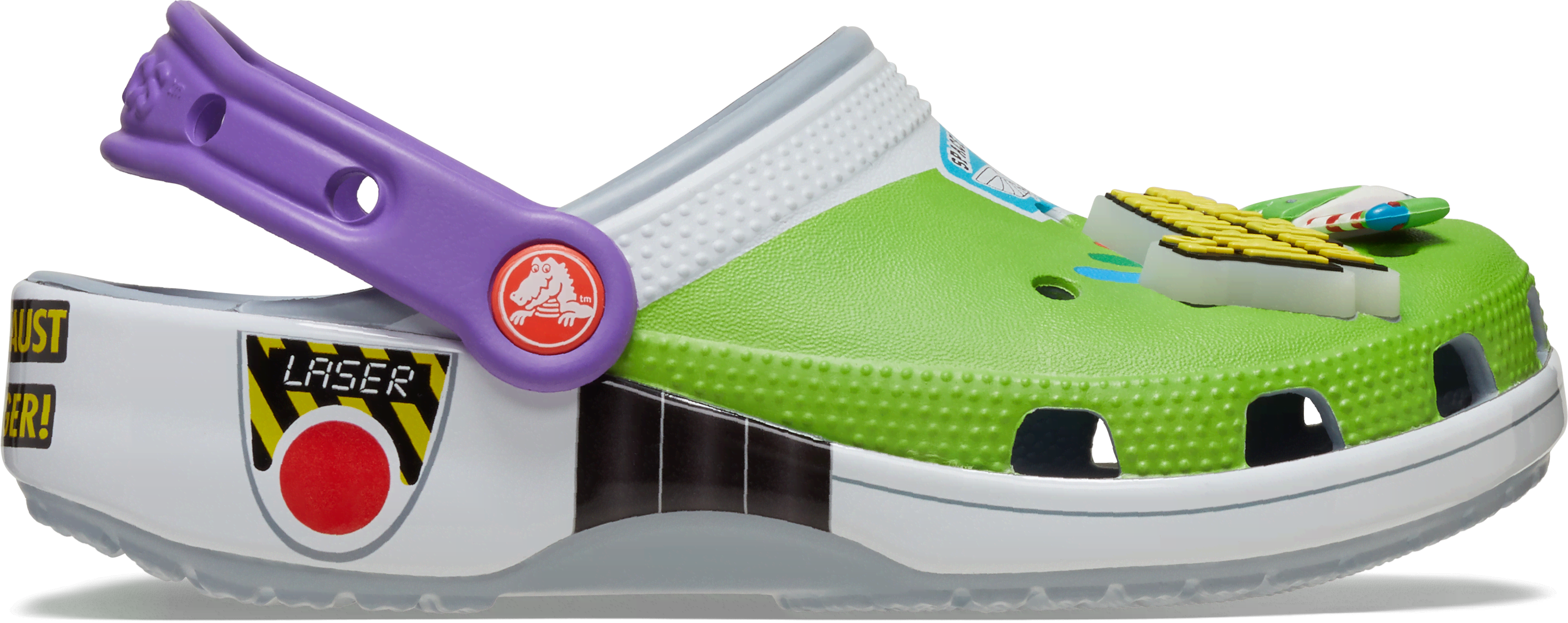 Crocs Toddlers Disney Pixars Toy Story Buzz Classic Clog Blue Grey  in Kids Size 5