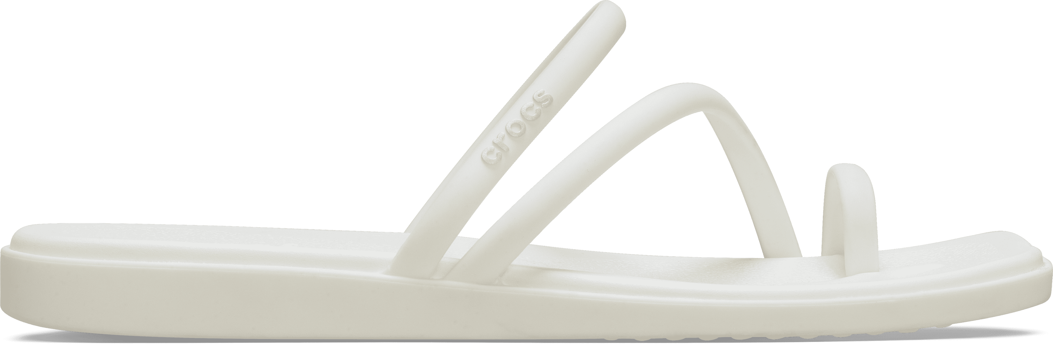 Crocs Women's Miami Toe Loop Sandal in White | Size: 8
