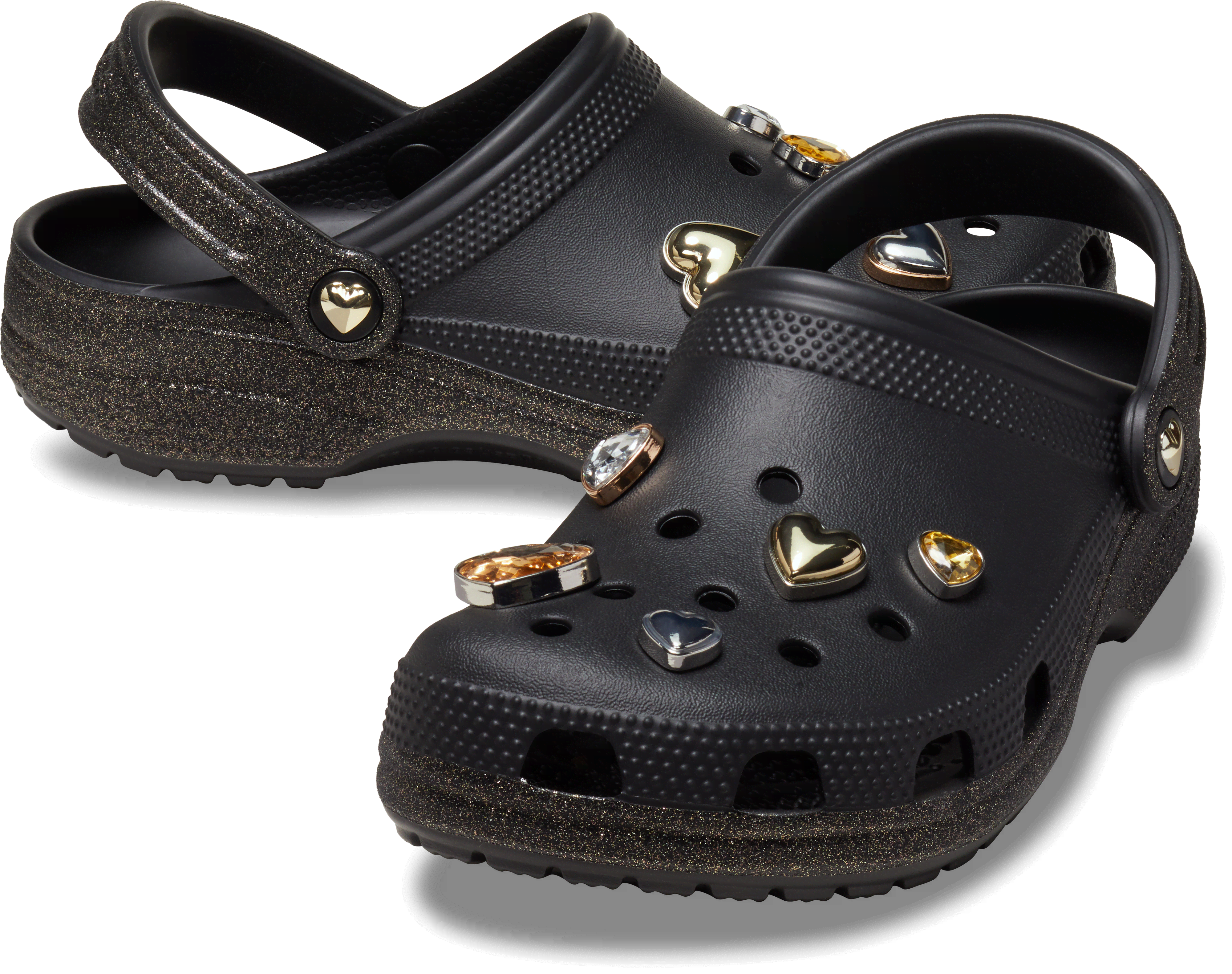 [å] å CLASSIC GLITTER HEART CLOG 󥺡ǥ ֥å/ 25cm 饷å å ϡ å
