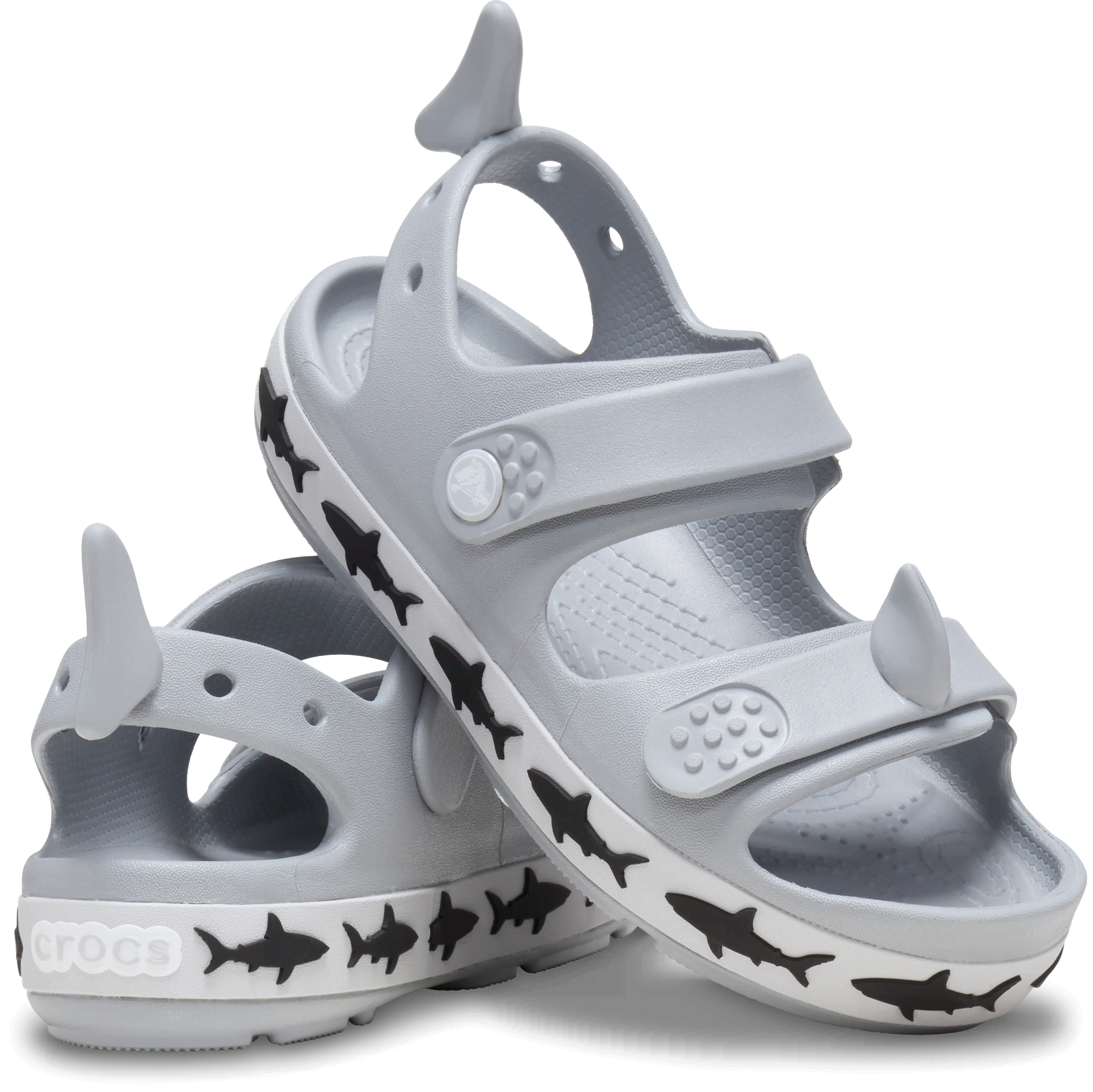 [å]  KIDS'CROCBAND CRUISER SHARK SANDAL åҶѡˤλҡλ 졼/ 19cm 1822cmۥåХɏ 롼 㡼 