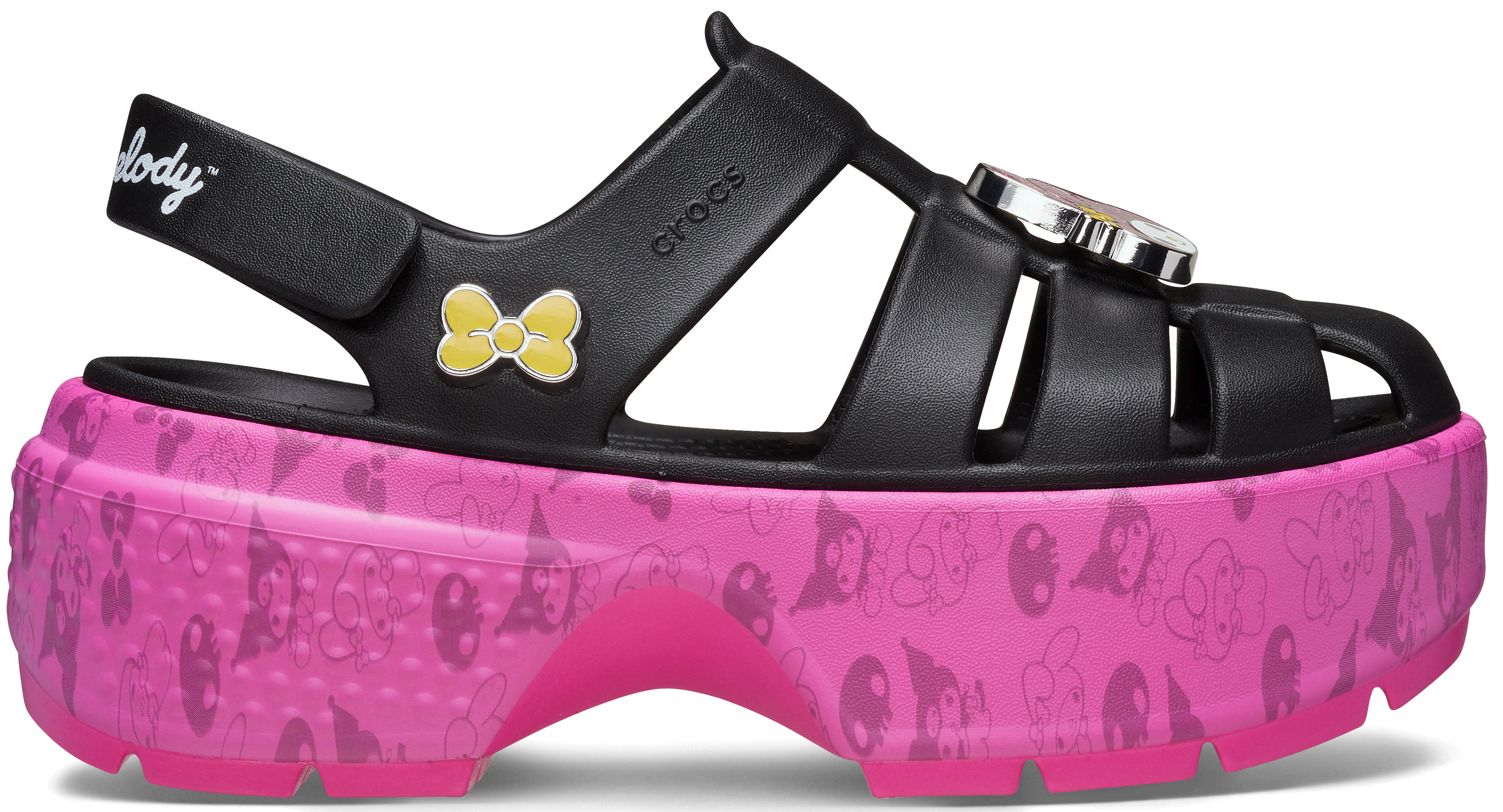 CROCS | UNISEX | HELLO KITTY® AND FRIENDS MY MELODY™ AND KUROMI™ STOMP  | SANDALEN | SCHWARZ | 42 