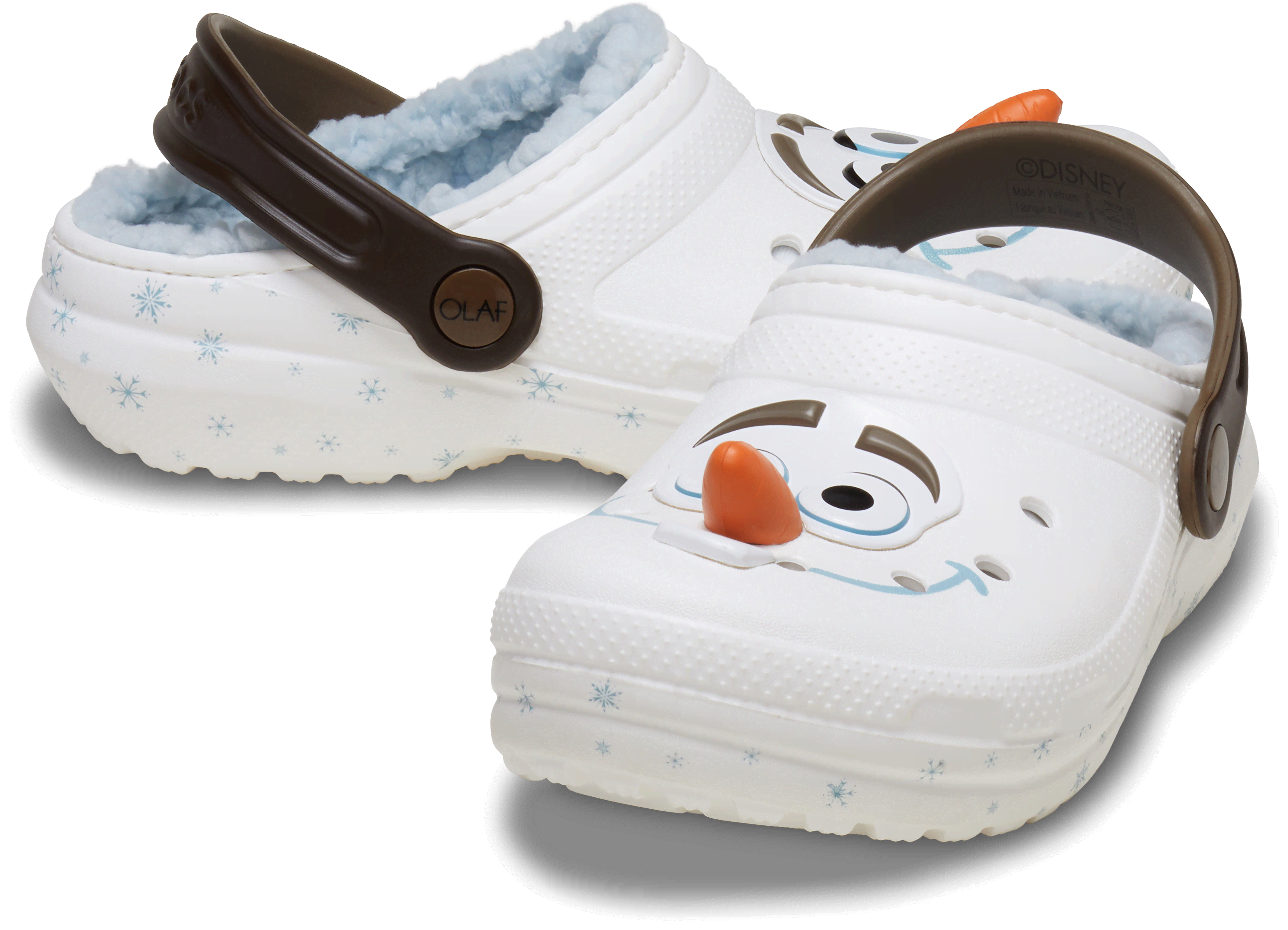 [NbNX] NbO KIDS' DISNEY FROZEN OLAF LINED CLASSIC CLOG LbYAqpAj̎qA̎q zCg/ 19cm y18`21cmzfBYj[ wt[Yx uItvCh NVbN N