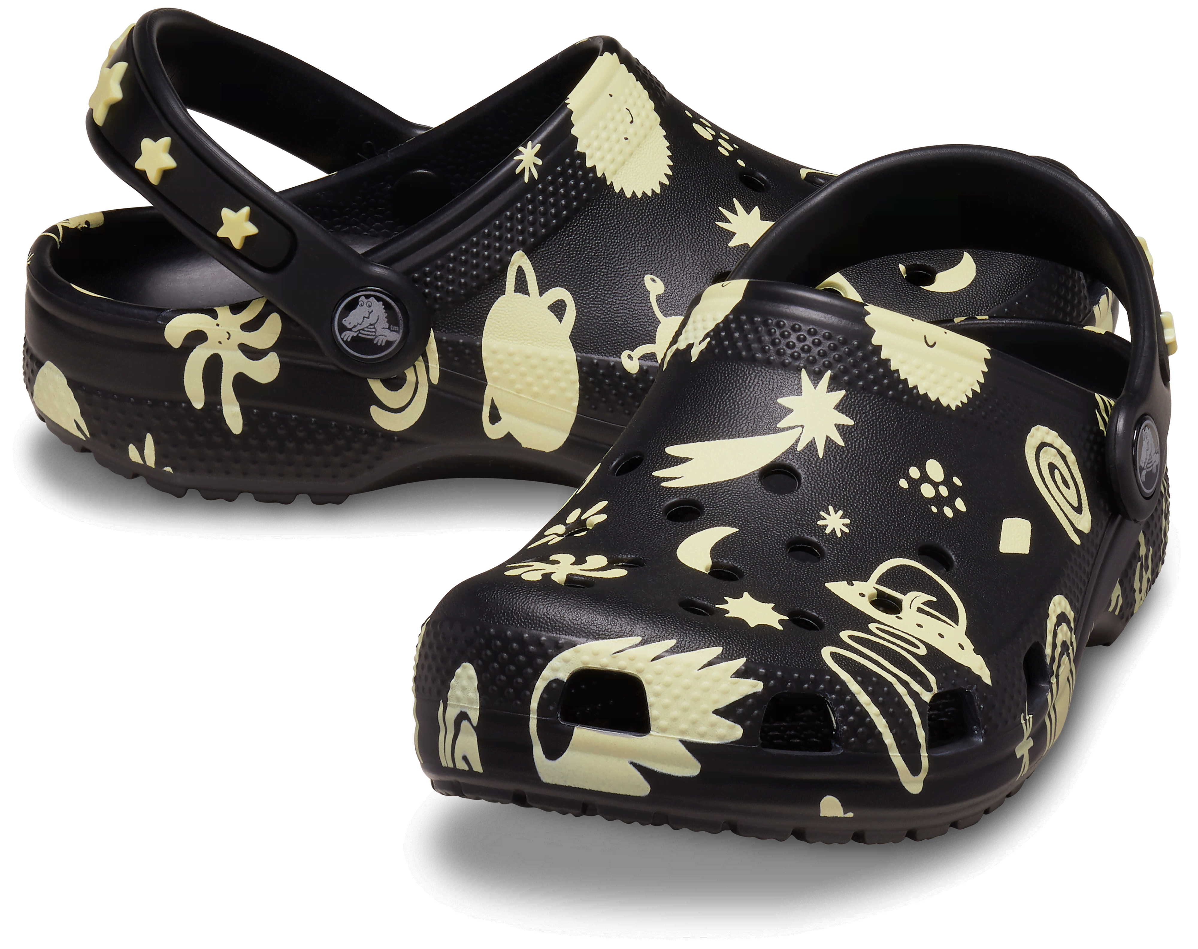 [NbNX] NbO TODDLERS' CLASSIC GLOW-IN-THE-DARK SPACE CLOG LbYAqpAj̎qA̎q ubN/ 16.5cm y14`17.5cmzNVbN O[CU_[N Xy[X NbO
