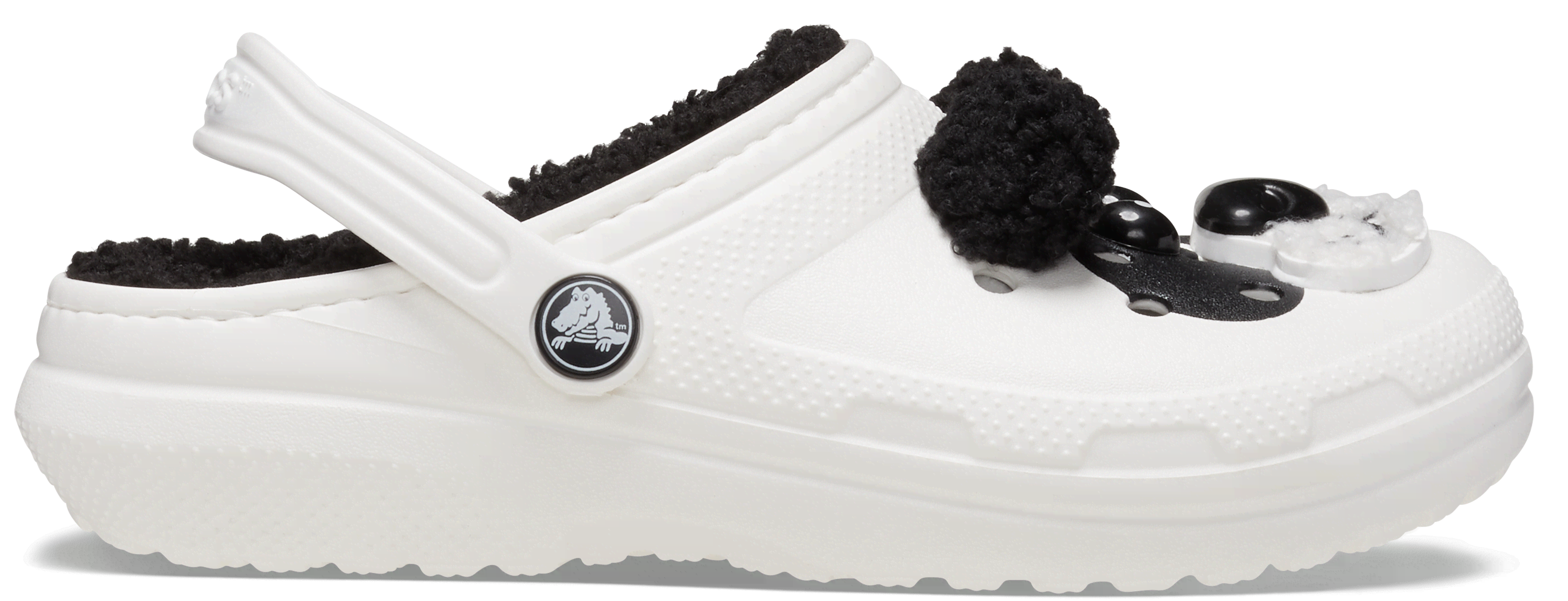 Shop Crocs | Kids | Toddler Classic Lined I Am Panda Bear | Clogs | Chalk/black | C10