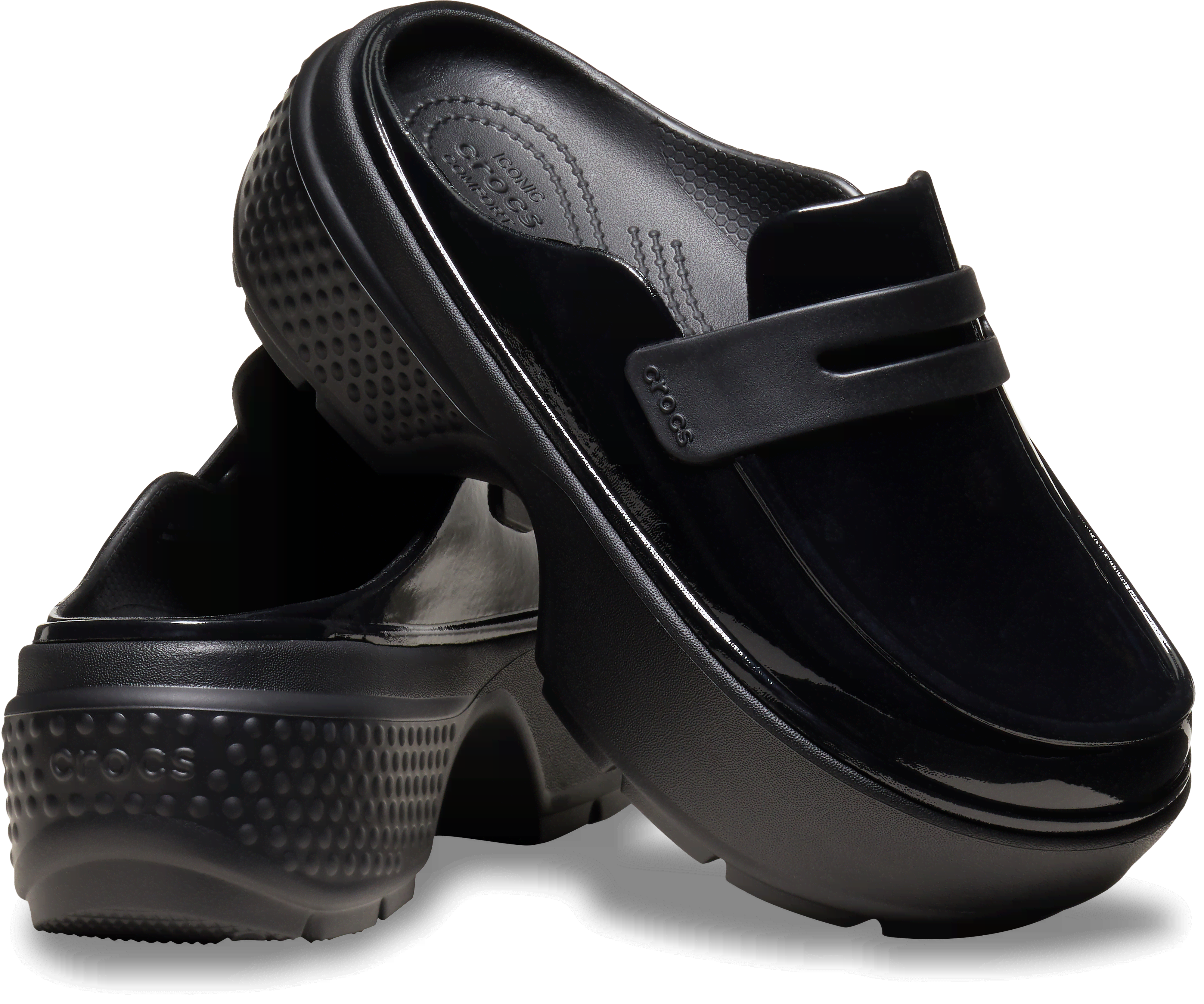 [å] ե STOMP HIGH SHINE LOAFER 󥺡ǥ ֥å/ 23cm ȥ ϥ㥤 ե