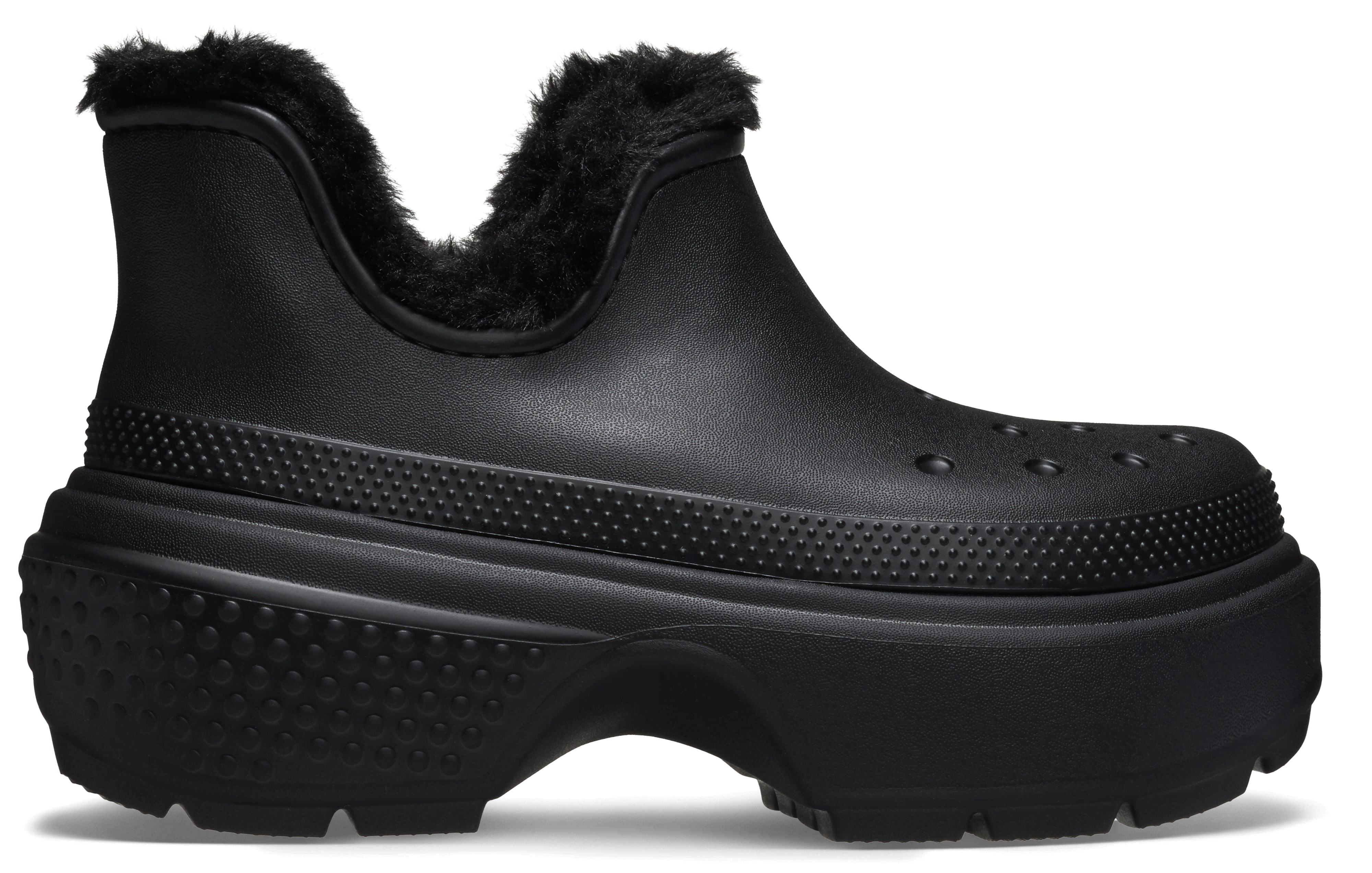 Shop Crocs Stomp Shorty Boot Bottes Unisex Black / Black 42 In Black/black