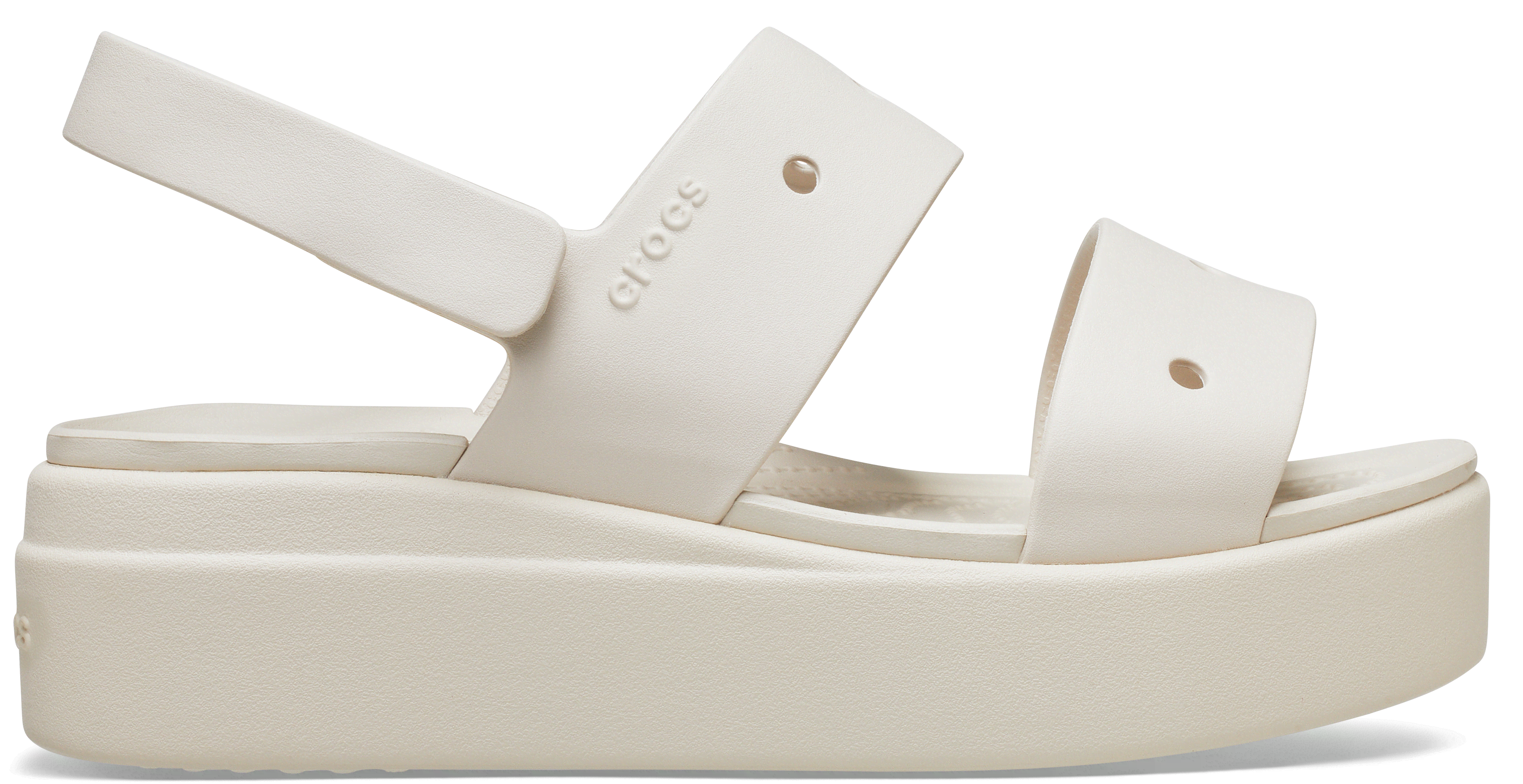 Crocs Brooklyn 4u Sandales Femmes Stucco 41 In White