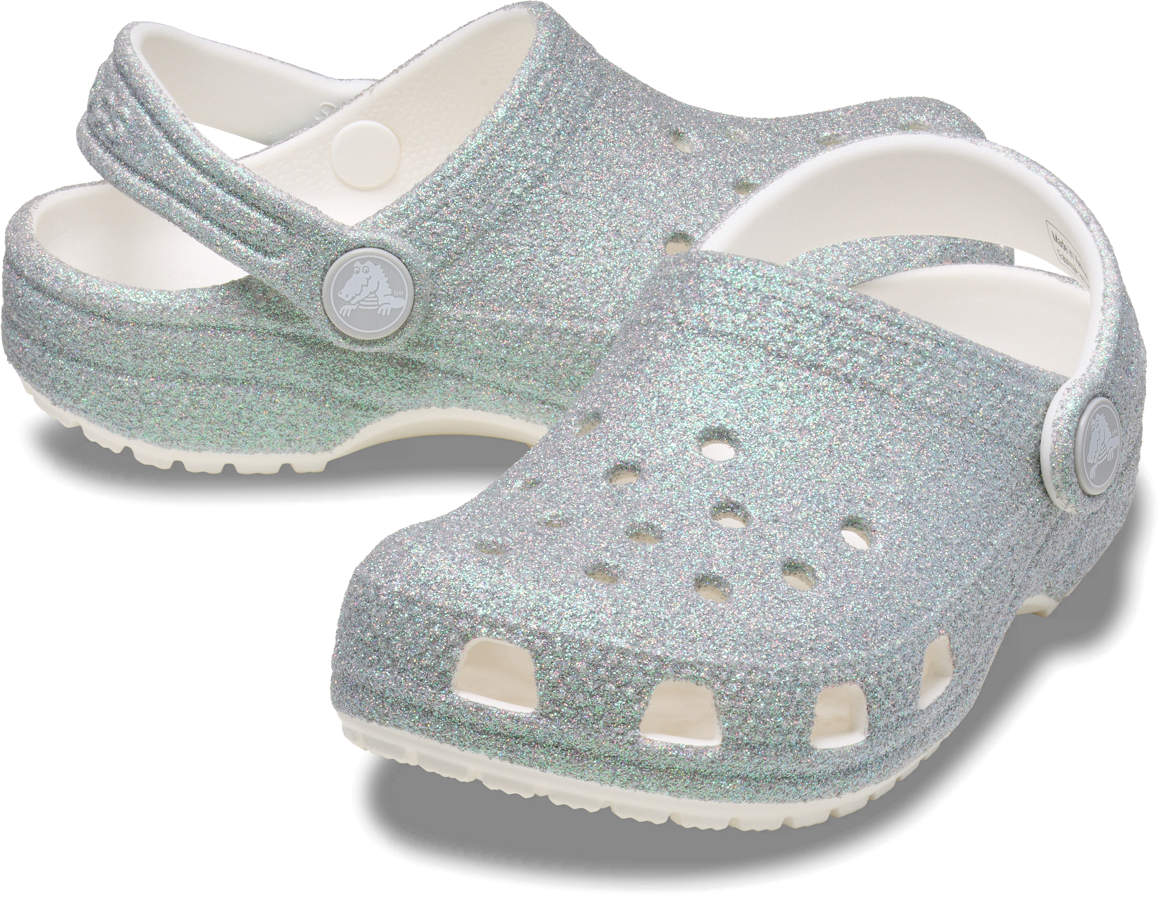 [NbNX] NbO KIDS' CLASSIC IRIDESCENT GLITTER CLOG LbYAqpAj̎qA̎q O[/DF 19cm y18`21cmzNVbN CfBZg Ob^[ NbO