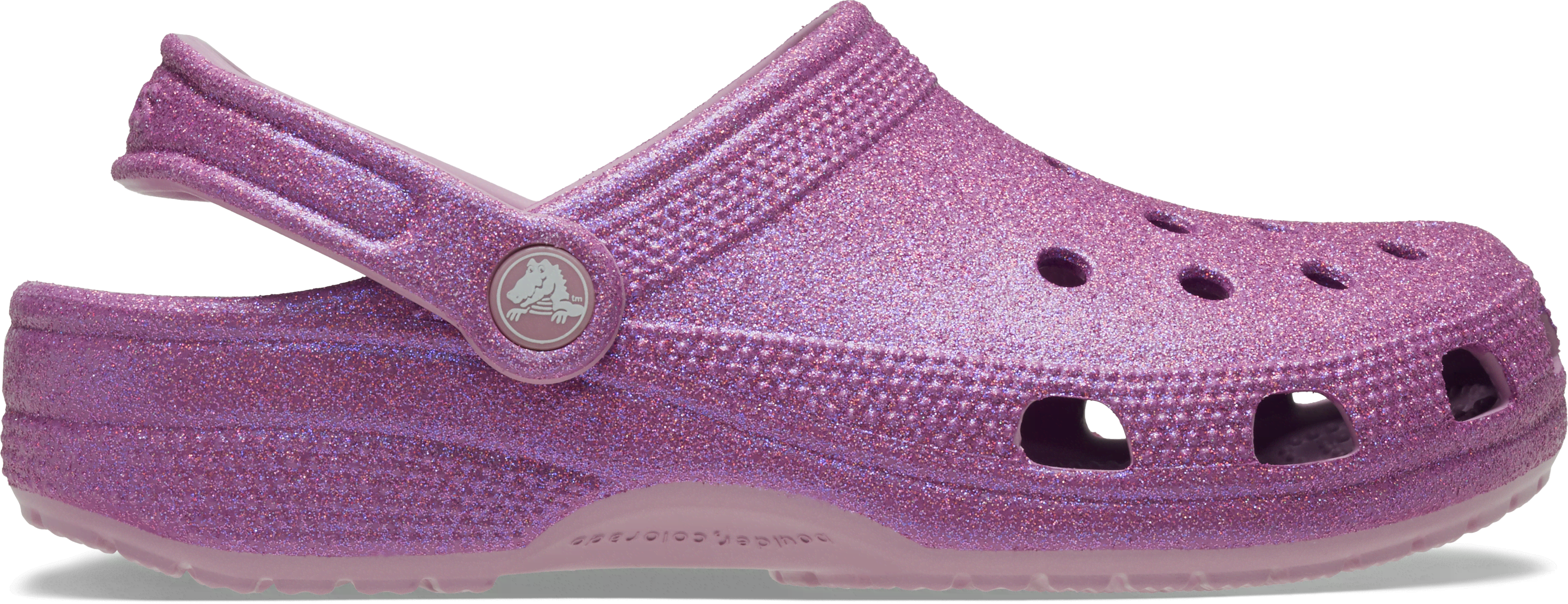 Crocs | Unisex | Classic Iridescent Glitter | Clogs | Hydrangea | W8/m7
