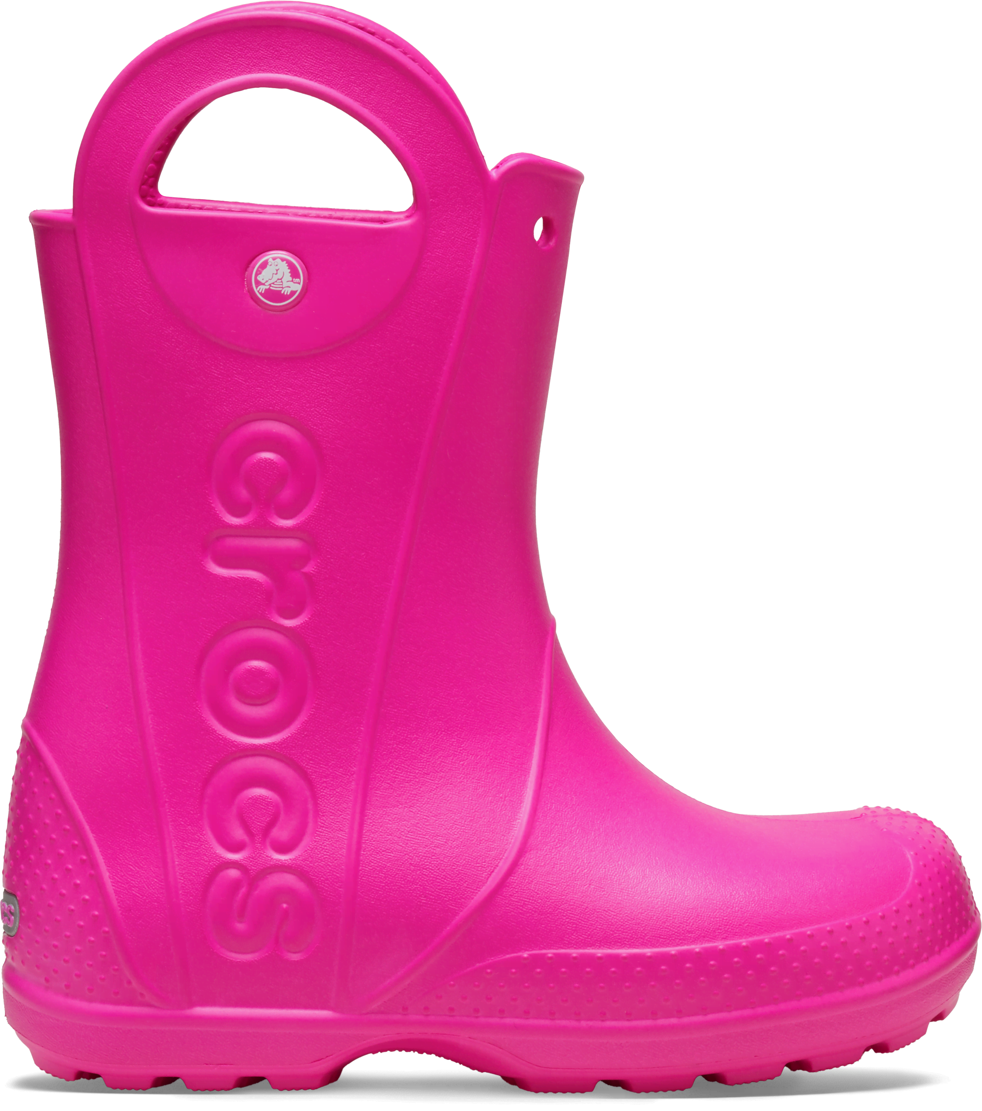 Crocs  Handle It Rain Boot T  girls's Children's Wellington Boots in Pink