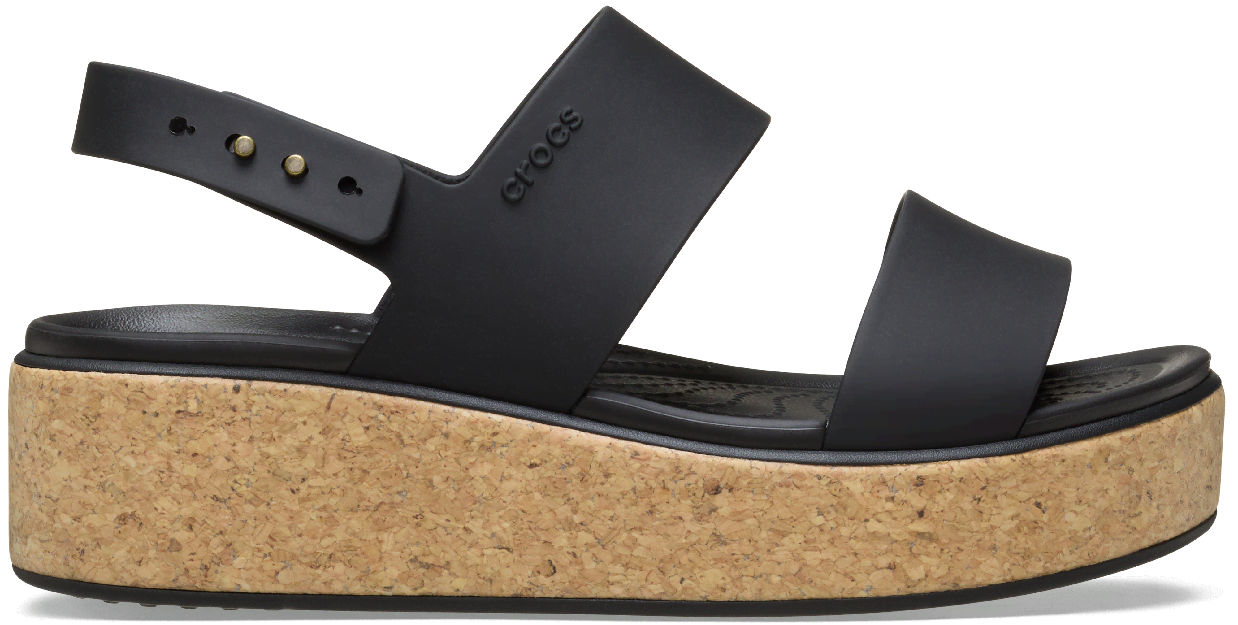 CROCS | DAMEN | BROOKLYN CORK LOW  | SANDALEN | SCHWARZ | 39 