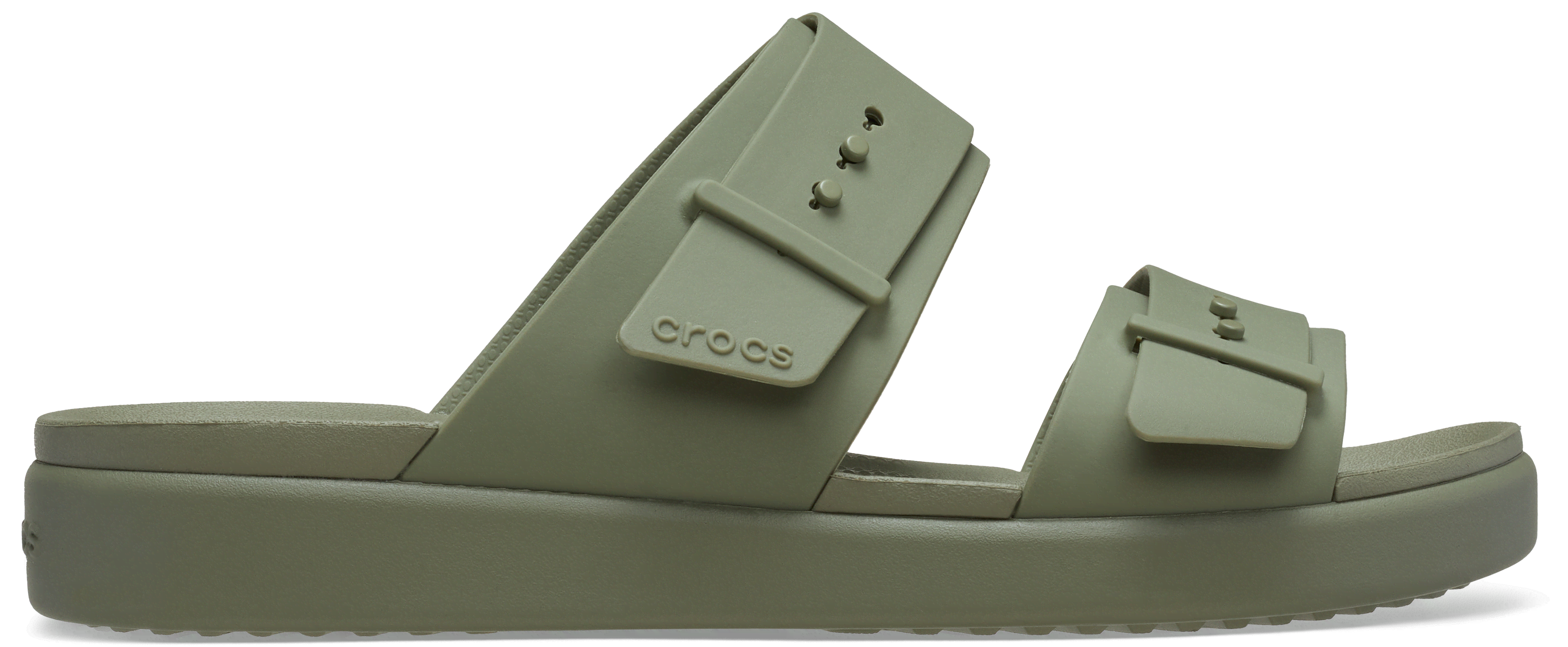 Crocs | Damen | Brooklyn Buckle Low Low | Sandalen |  | 38 In Brown