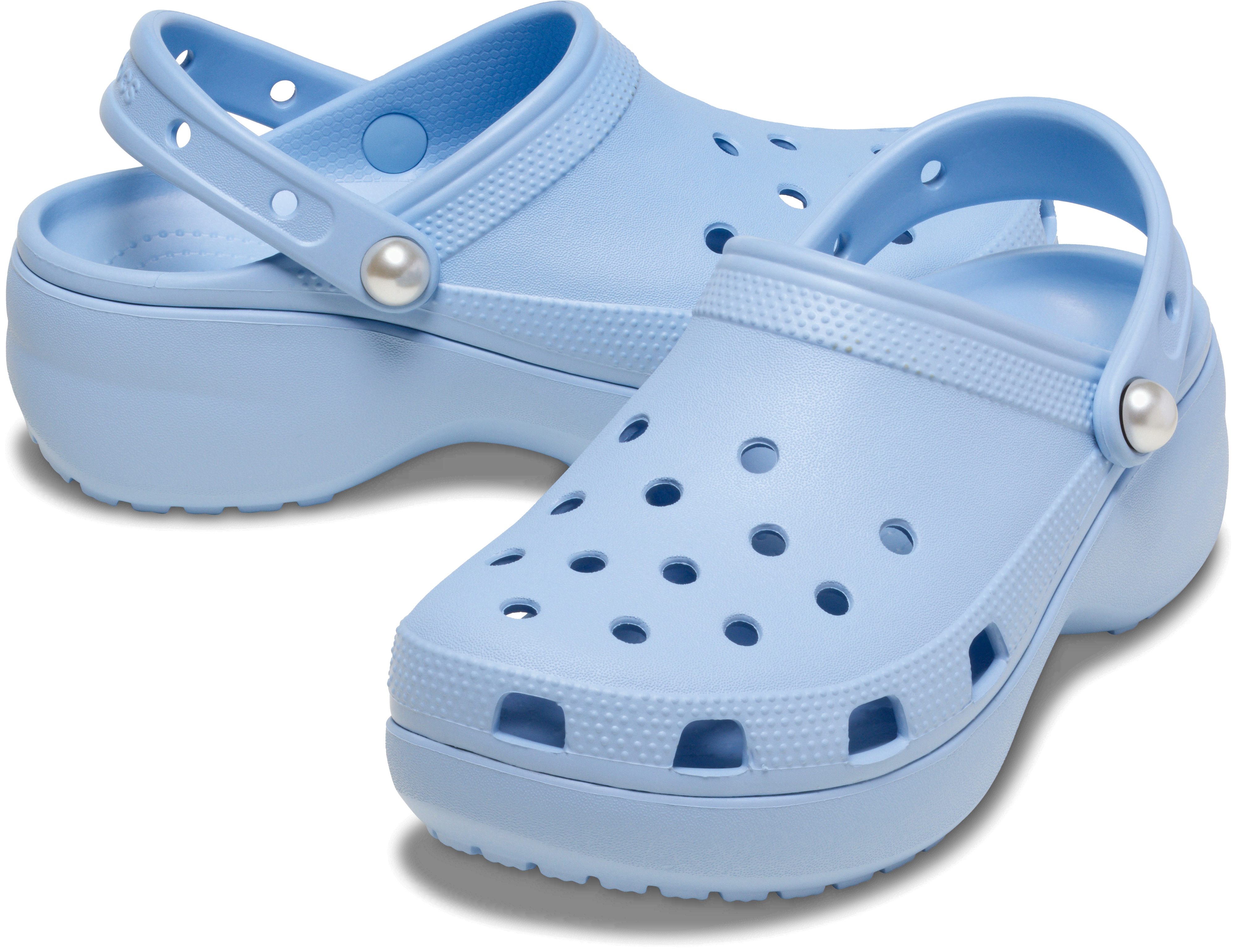 【最短当日出荷】 コレクション - クロッグ(定番) クラシック プラットフォーム パール クロッグ CLASSIC PLATFORM PEARL CLOG 〈色〉ブルー/青 〈サイズ〉22cm お馴