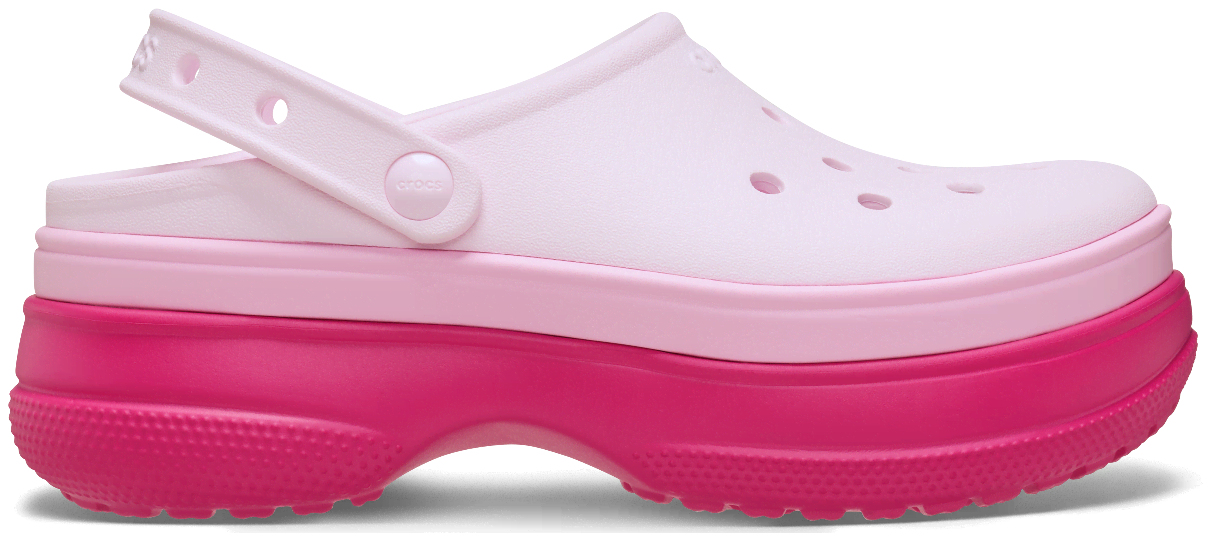 Crocs Classic Stacked Clog In Pink
