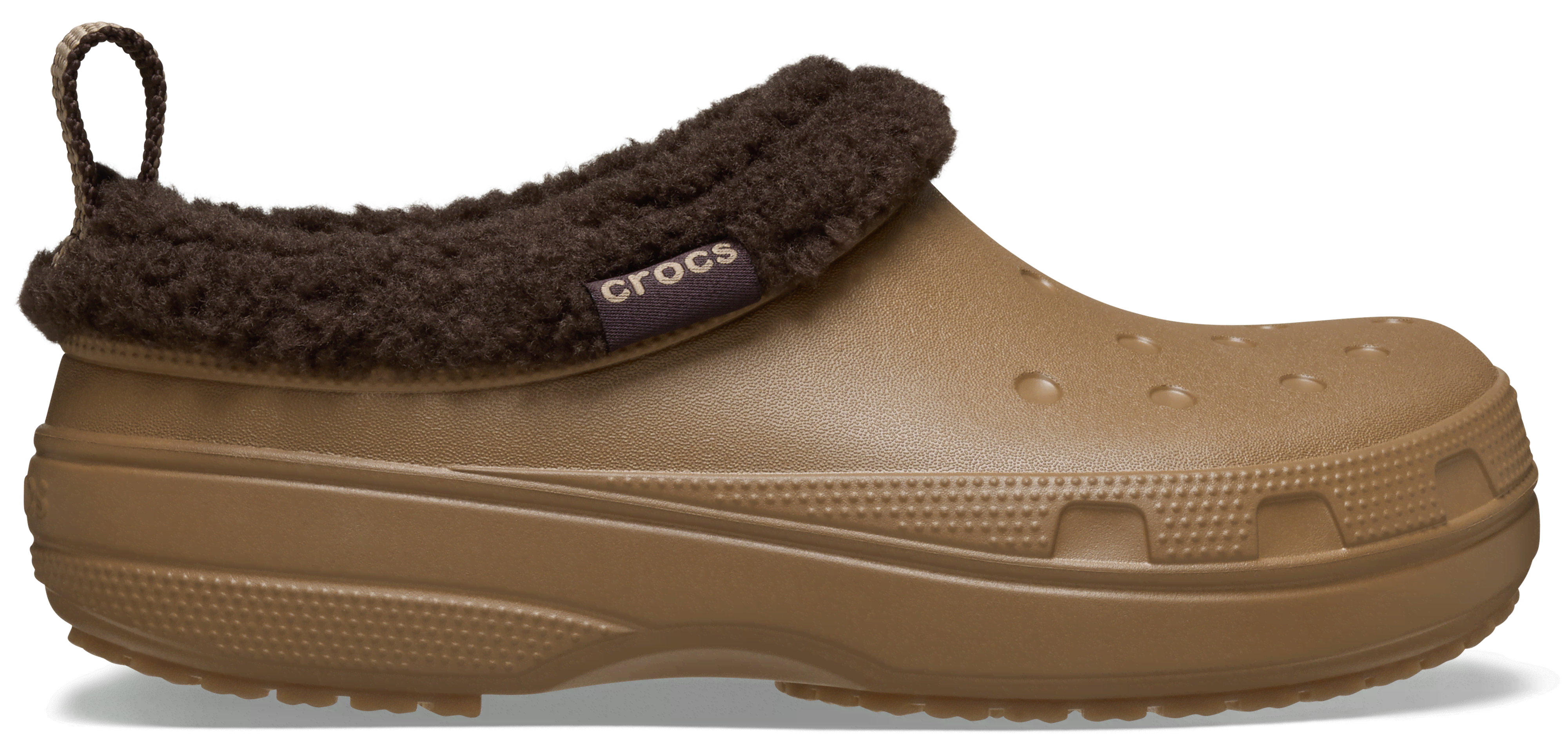 Crocs | Unisex | Classic Lined Shorty | Shoes | Sepia | W4/M3